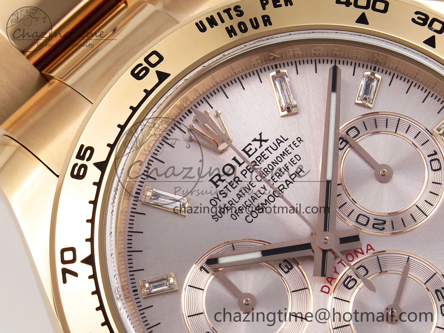 Daytona 116505 1:1 Best Edition Clean Factory Champagne Diamond Markers Dial on RG Bracelet A4130