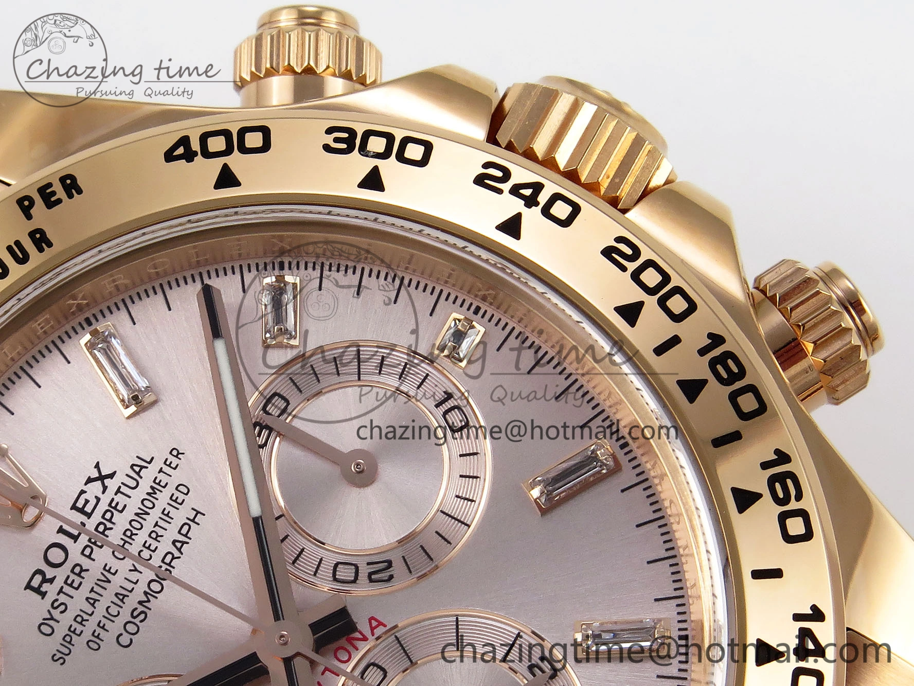Daytona 116505 1:1 Best Edition Clean Factory Champagne Diamond Markers Dial on RG Bracelet A4130