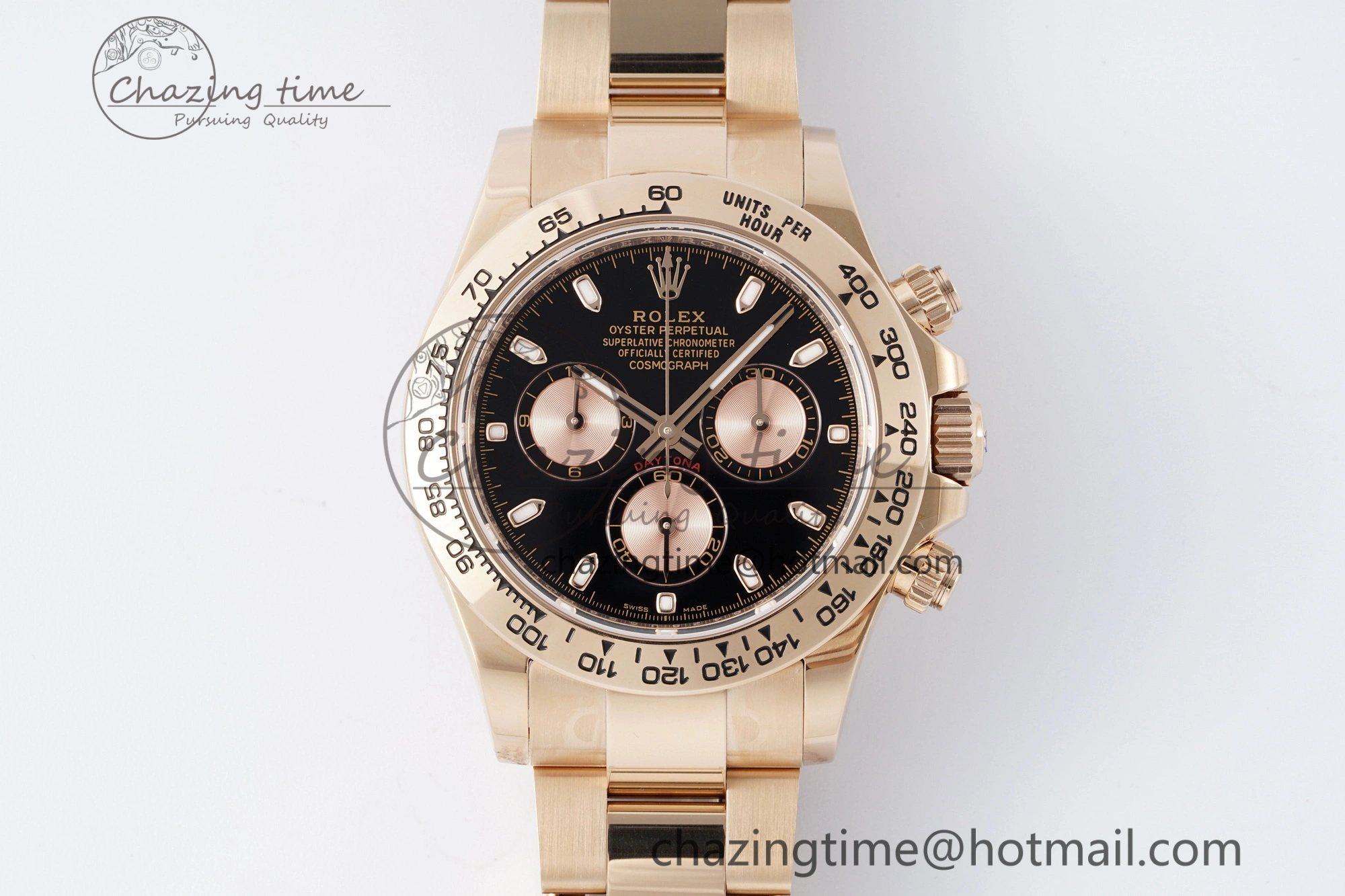 Daytona 116505 BTF 1:1 Best Edition Black RG Dial on RG Bracelet SA4130