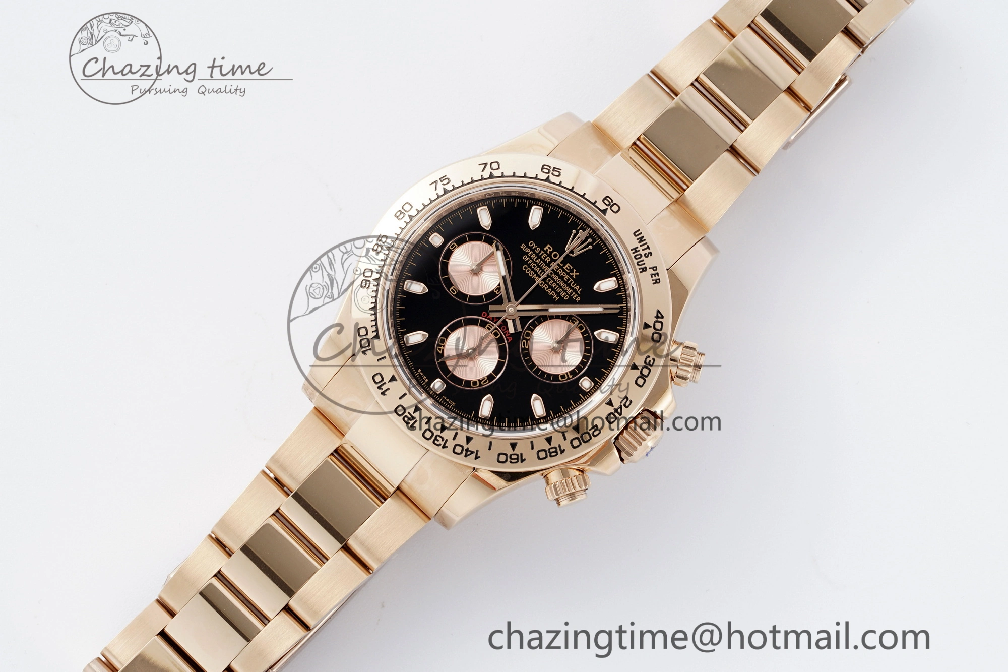 Daytona 116505 BTF 1:1 Best Edition Black RG Dial on RG Bracelet SA4130