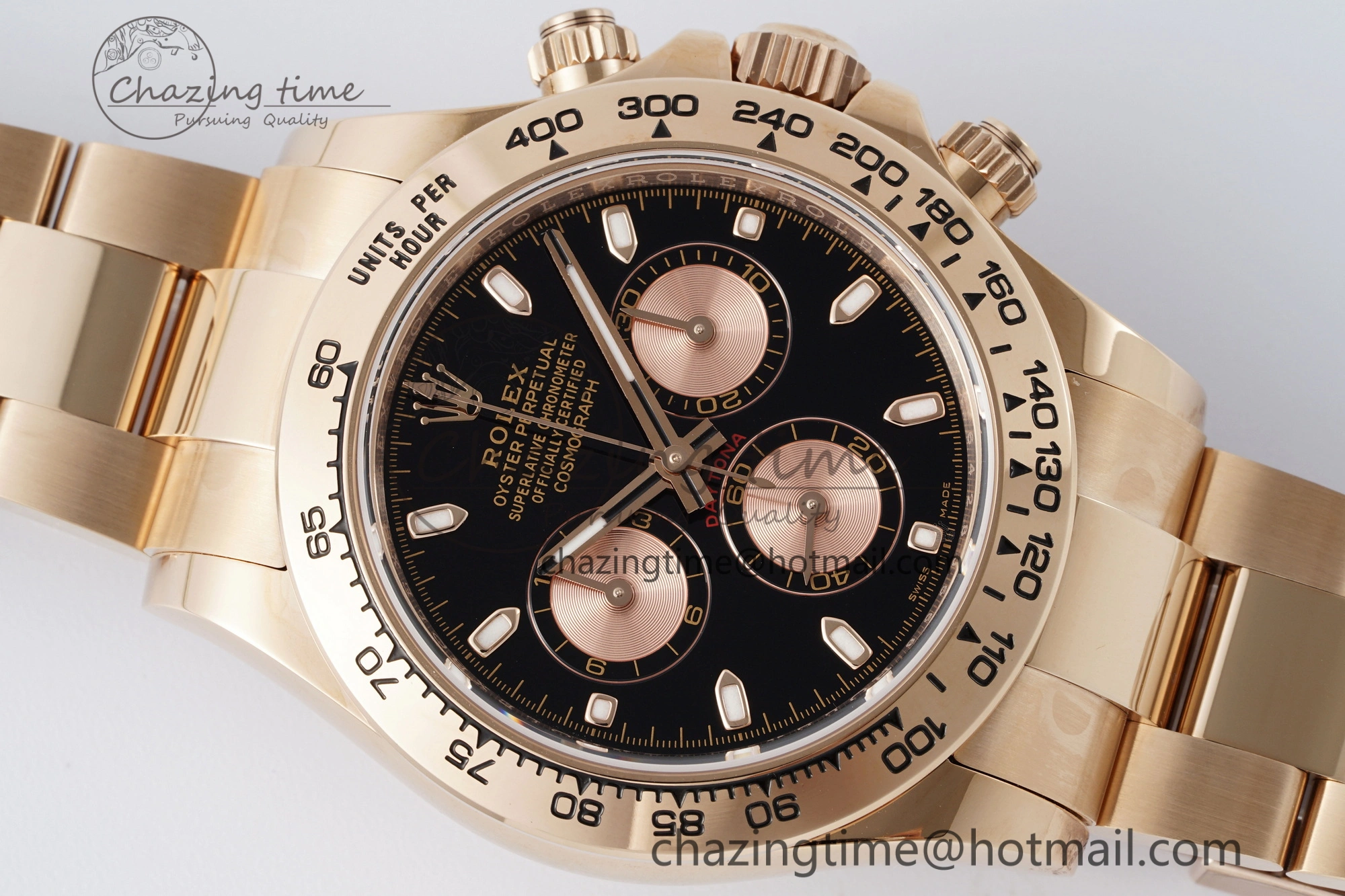 Daytona 116505 BTF 1:1 Best Edition Black RG Dial on RG Bracelet SA4130