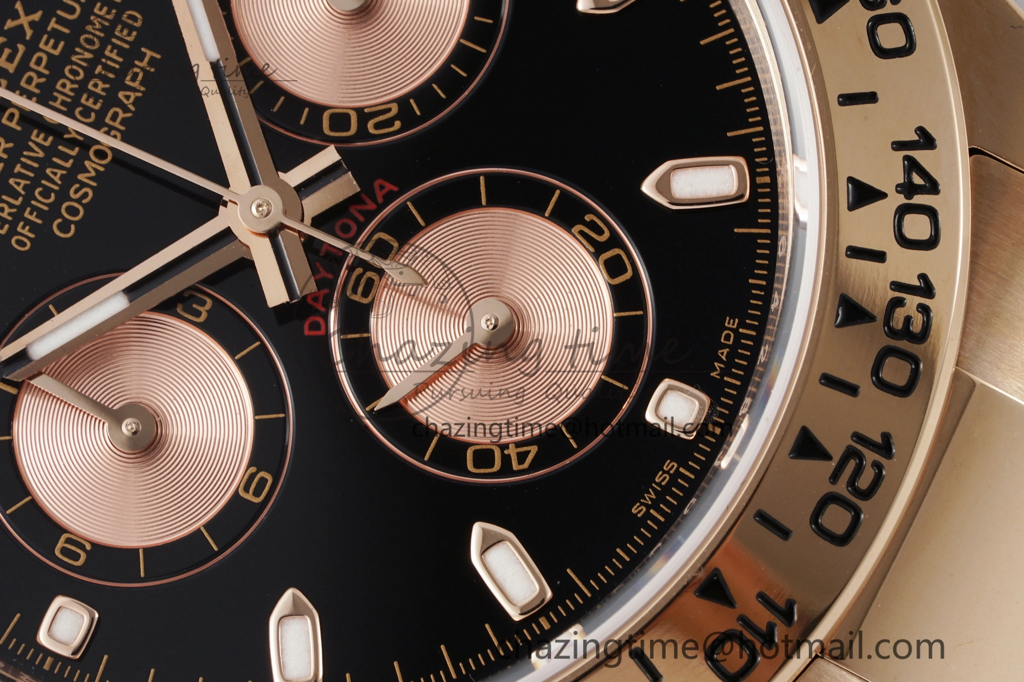 Daytona 116505 BTF 1:1 Best Edition Black RG Dial on RG Bracelet SA4130