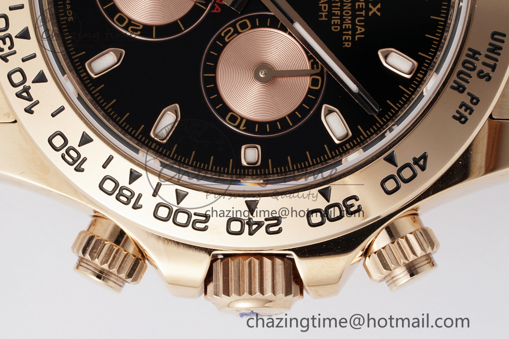 Daytona 116505 BTF 1:1 Best Edition Black RG Dial on RG Bracelet SA4130