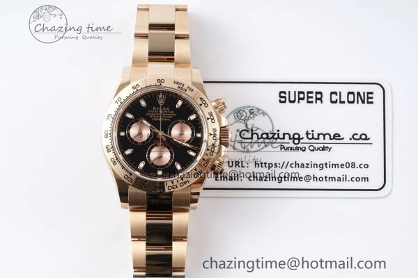 Daytona 116505 BTF 1:1 Best Edition Black RG Dial on RG Bracelet SA4130