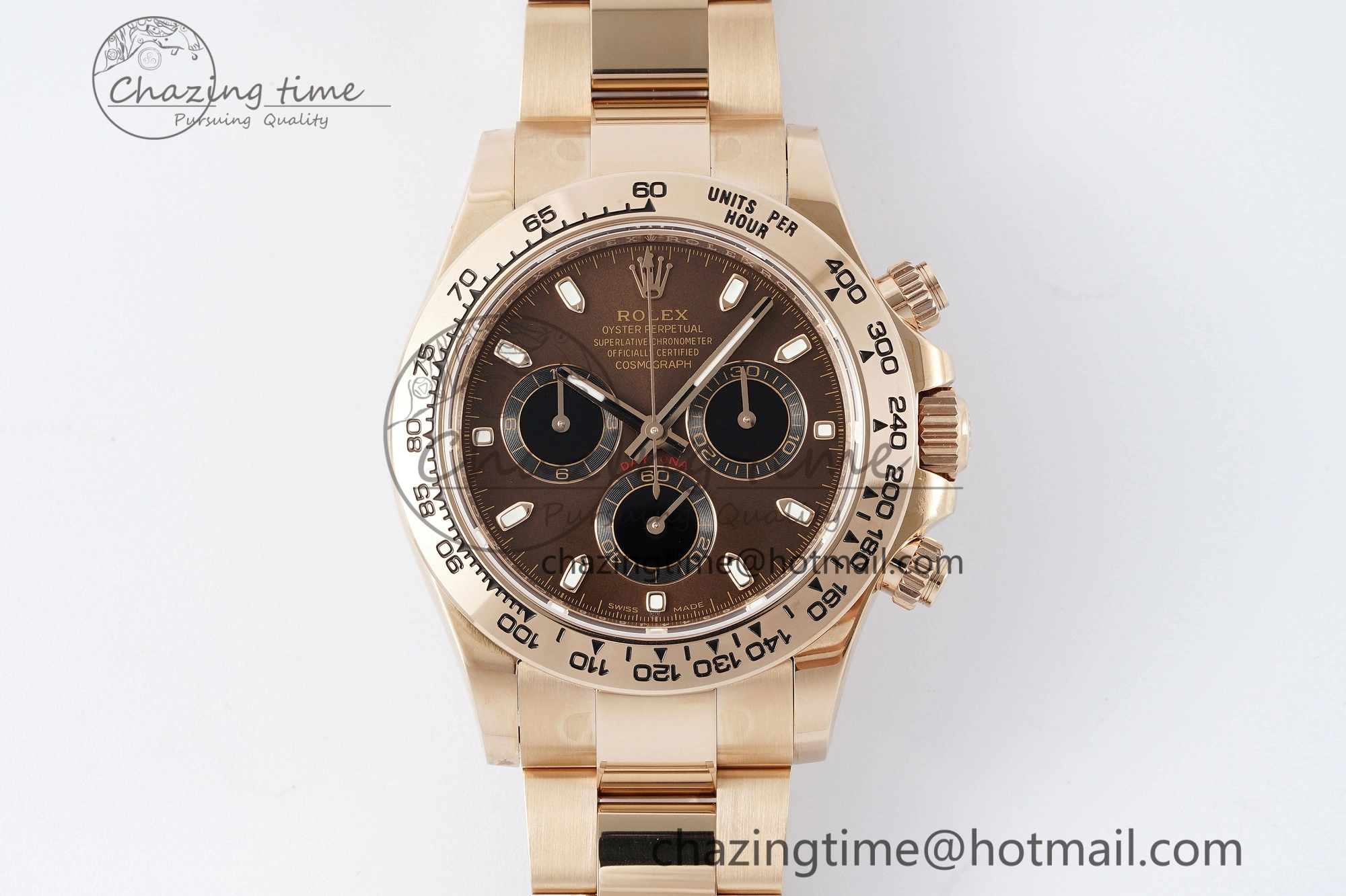 Daytona 116505 BTF 1:1 Best Edition Brown Dial on RG Bracelet SA4130