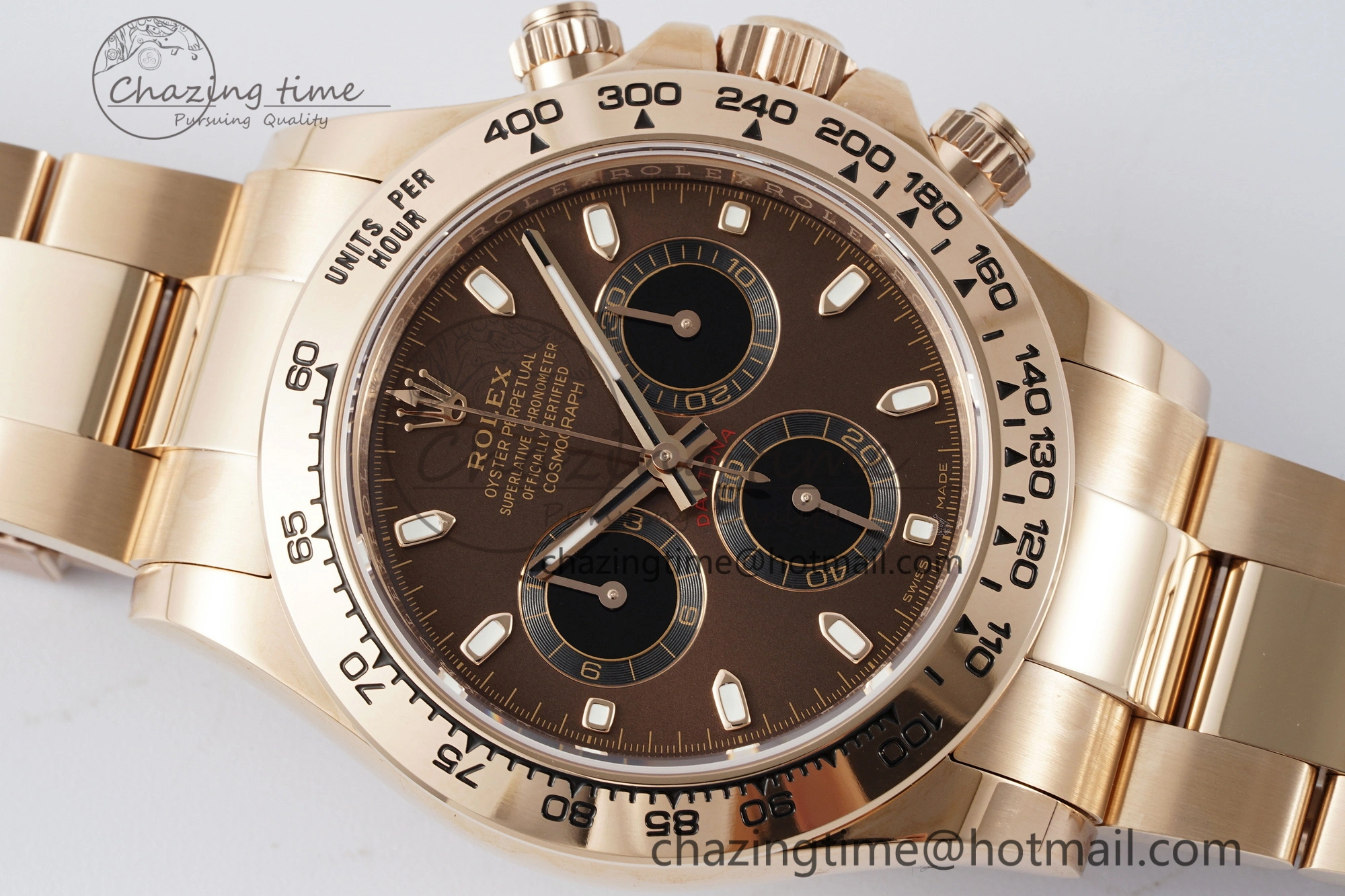 Daytona 116505 BTF 1:1 Best Edition Brown Dial on RG Bracelet SA4130