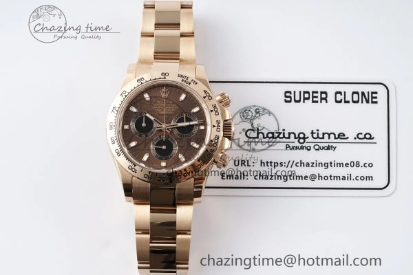 Daytona 116505 BTF 1:1 Best Edition Brown Dial on RG Bracelet SA4130