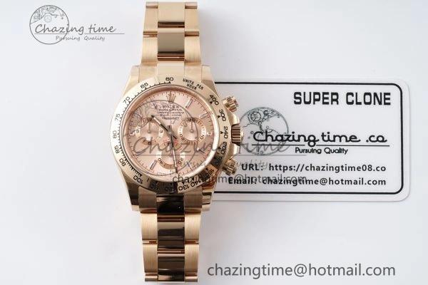 Daytona 116505 BTF 1:1 Best Edition RG Crystal Dial on RG Bracelet SA4130