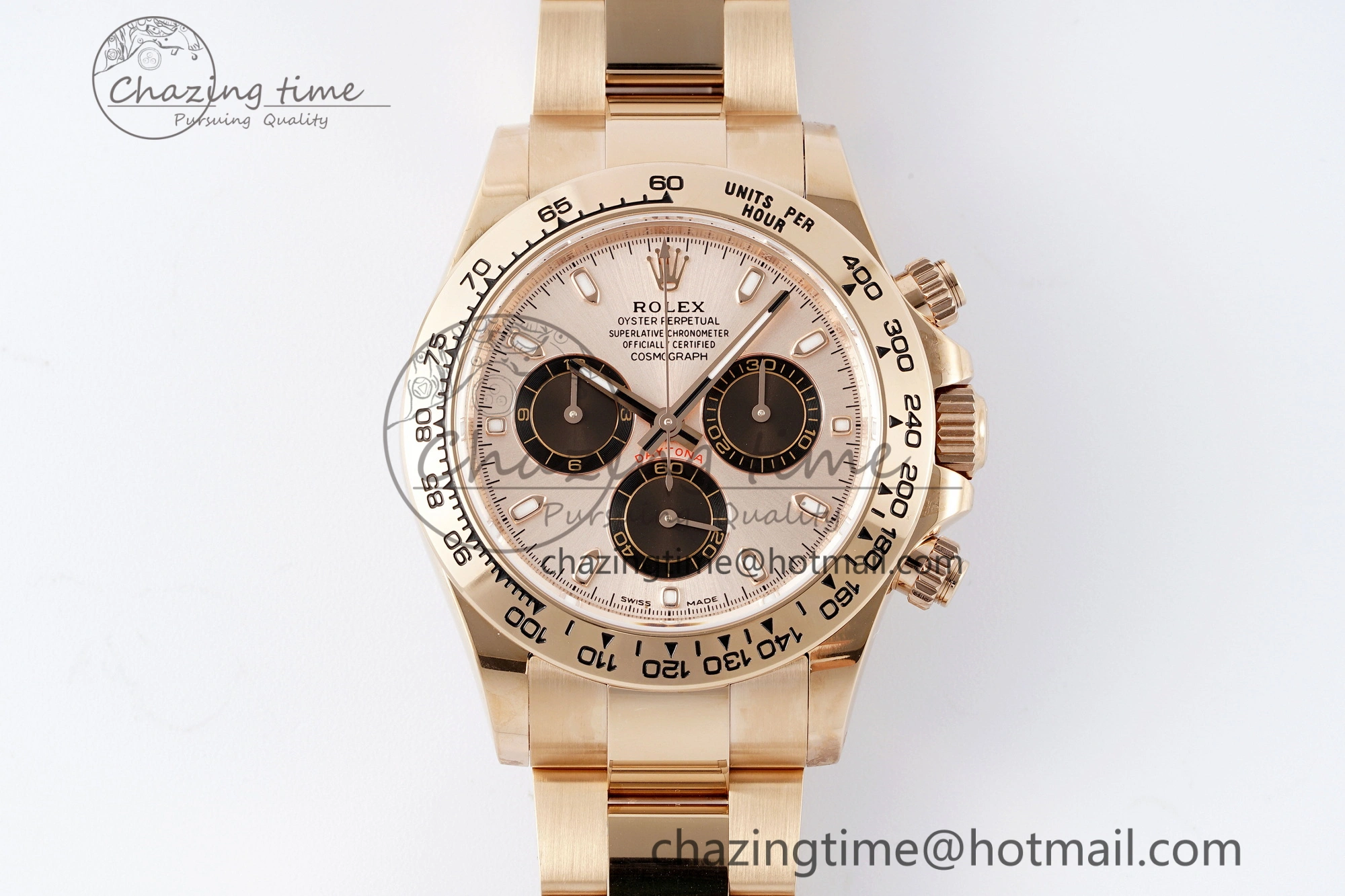 Daytona 116505 BTF 1:1 Best Edition RG Black Dial on RG Bracelet SA4130