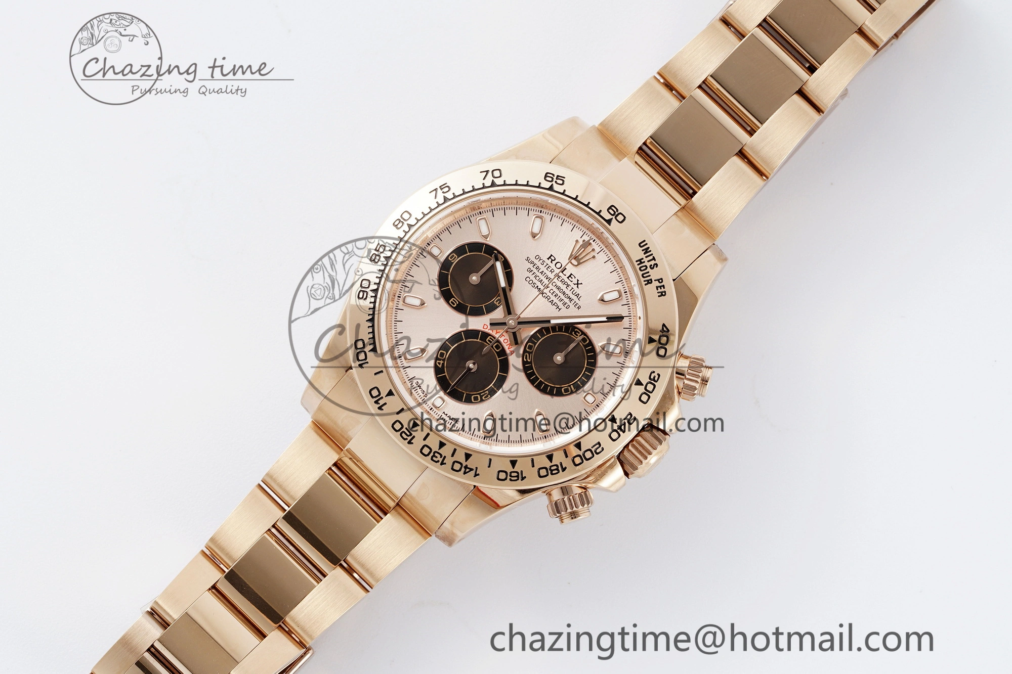 Daytona 116505 BTF 1:1 Best Edition RG Black Dial on RG Bracelet SA4130