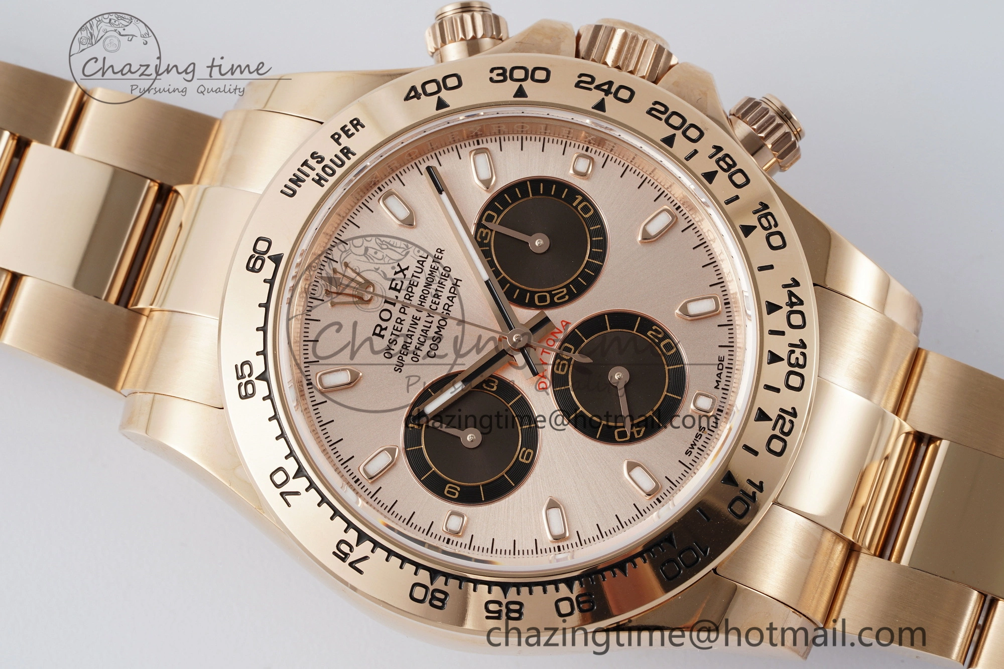 Daytona 116505 BTF 1:1 Best Edition RG Black Dial on RG Bracelet SA4130