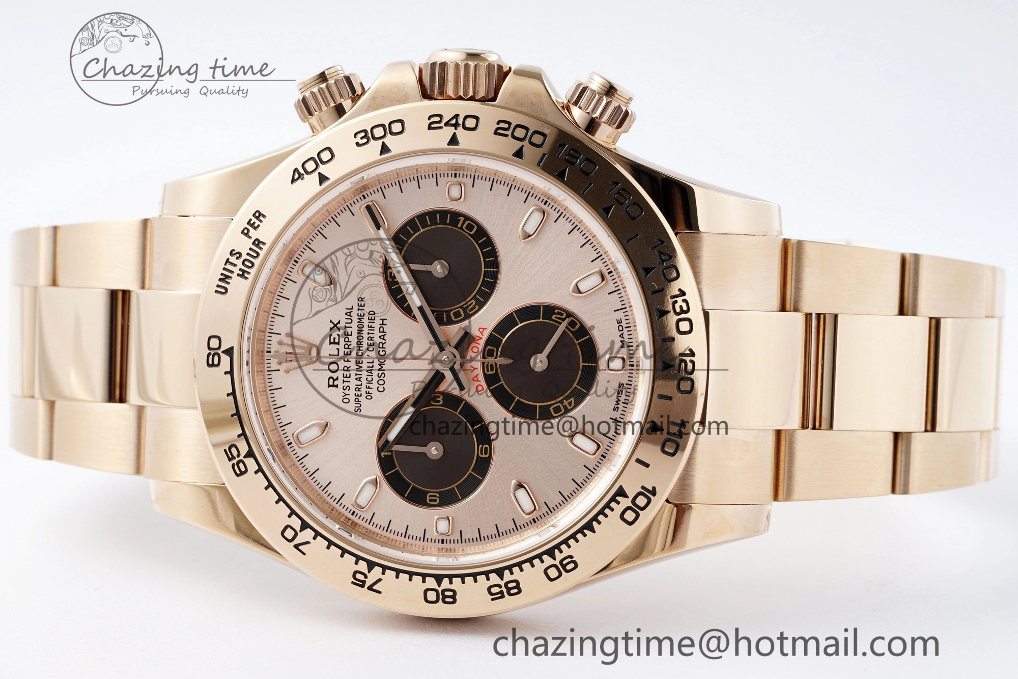 Daytona 116505 BTF 1:1 Best Edition RG Black Dial on RG Bracelet SA4130