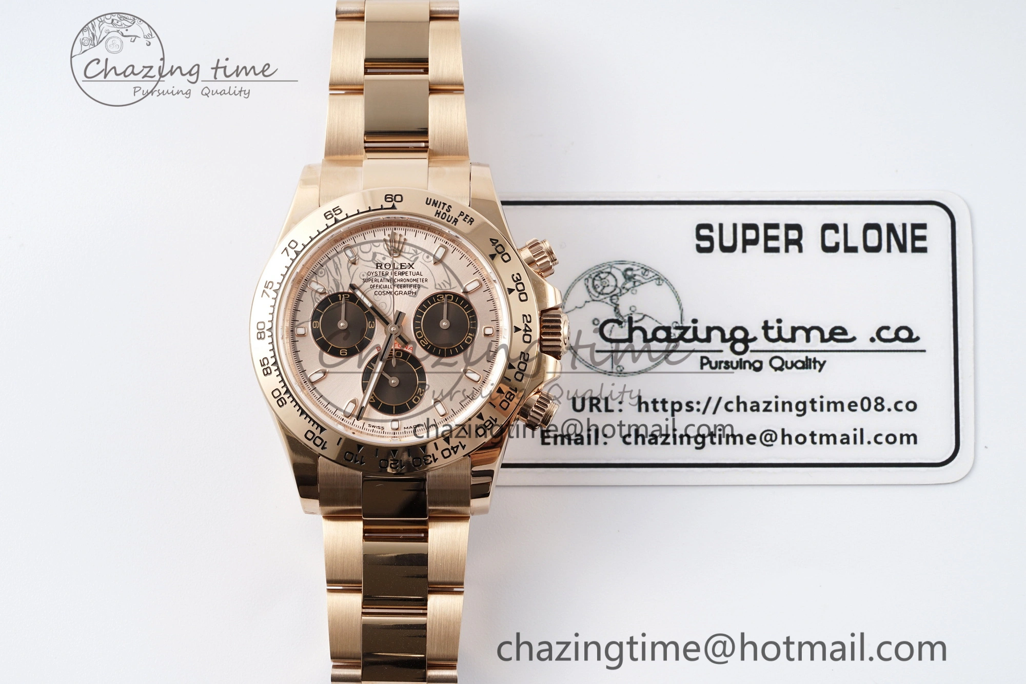 Daytona 116505 BTF 1:1 Best Edition RG Black Dial on RG Bracelet SA4130