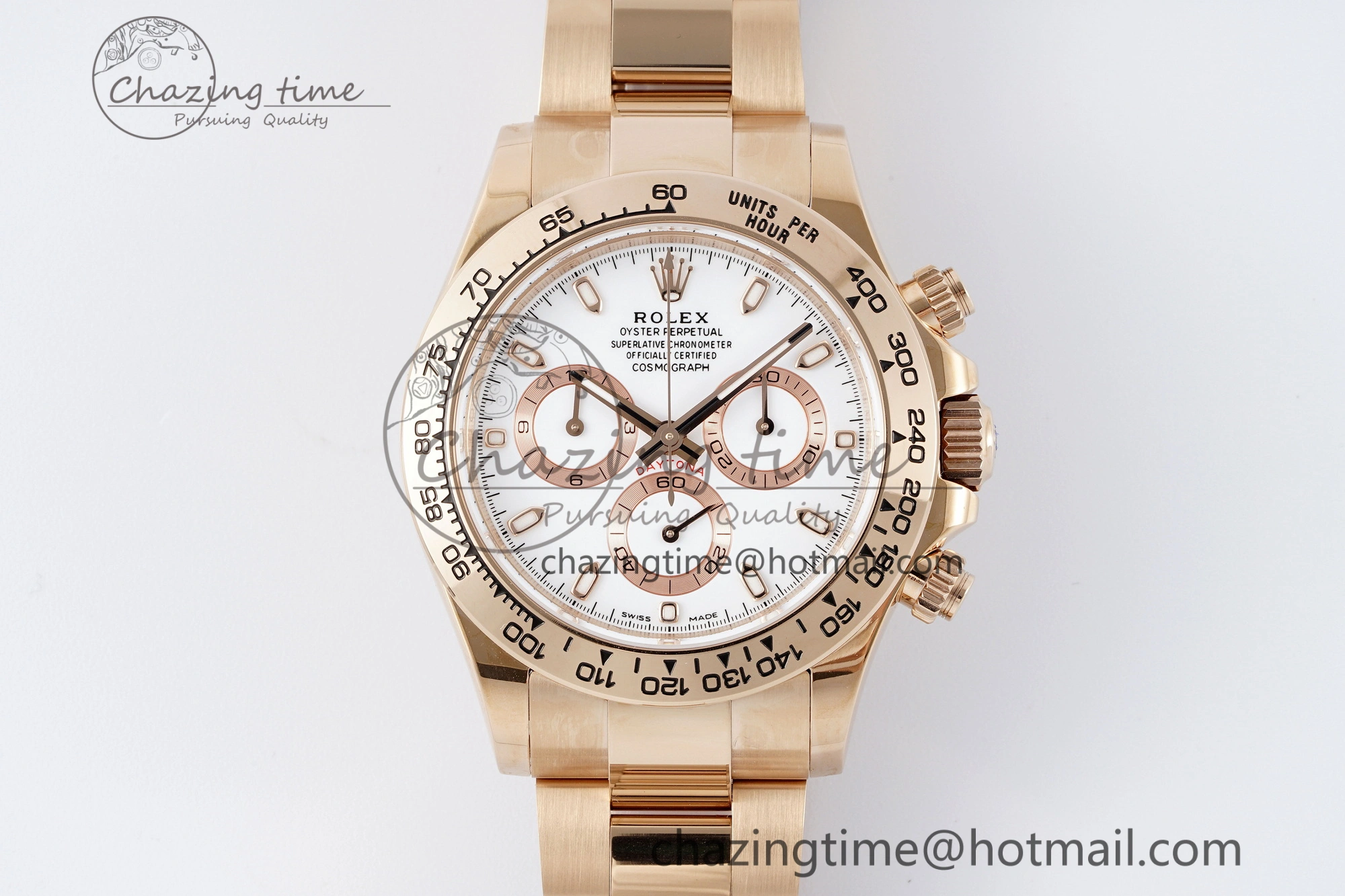 Daytona 116505 BTF 1:1 Best Edition White Dial on RG Bracelet SA4130