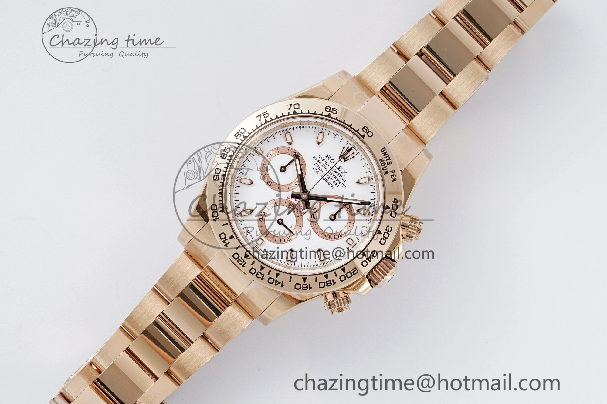 Daytona 116505 BTF 1:1 Best Edition White Dial on RG Bracelet SA4130