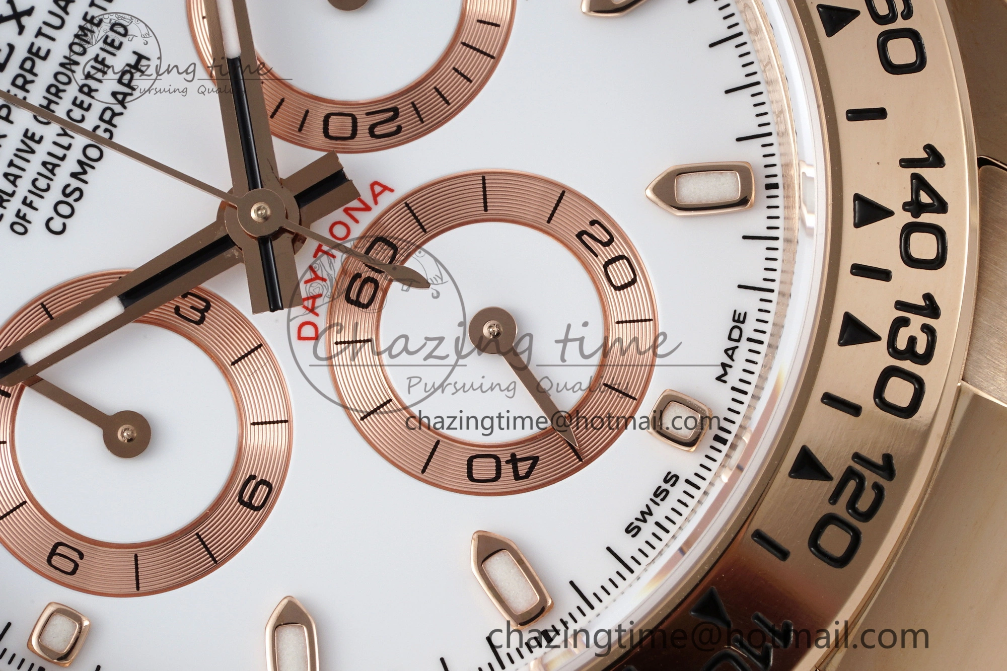 Daytona 116505 BTF 1:1 Best Edition White Dial on RG Bracelet SA4130