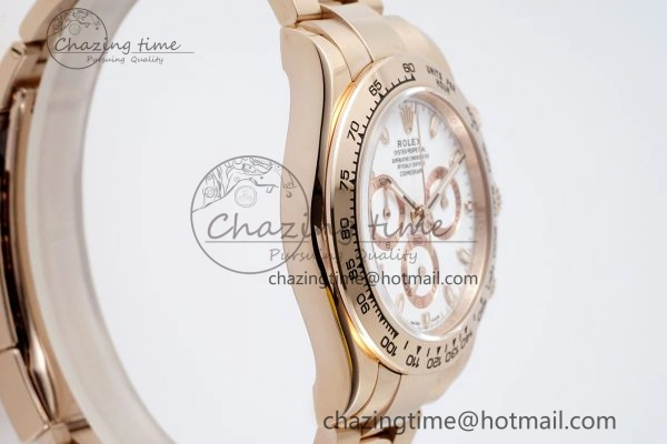 Daytona 116505 BTF 1:1 Best Edition White Dial on RG Bracelet SA4130