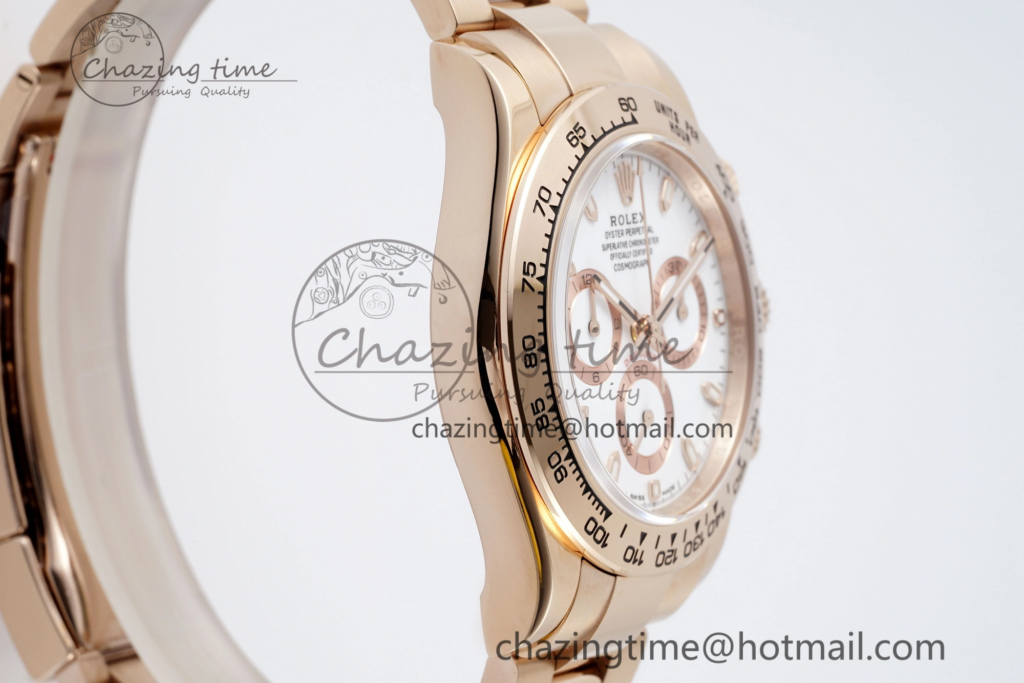 Daytona 116505 BTF 1:1 Best Edition White Dial on RG Bracelet SA4130