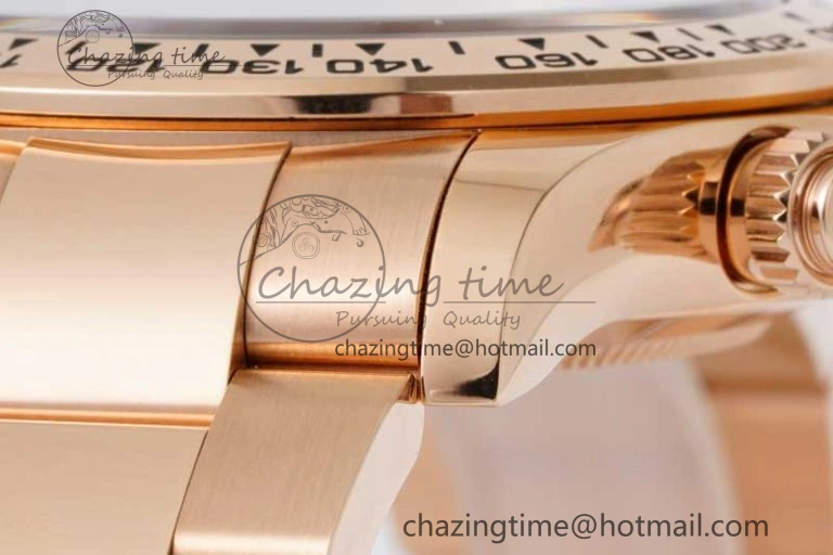 Daytona 116505 Clean 1:1 Best Edition Chocolate Dial Black Markers on RG Bracelet SA4130 V2