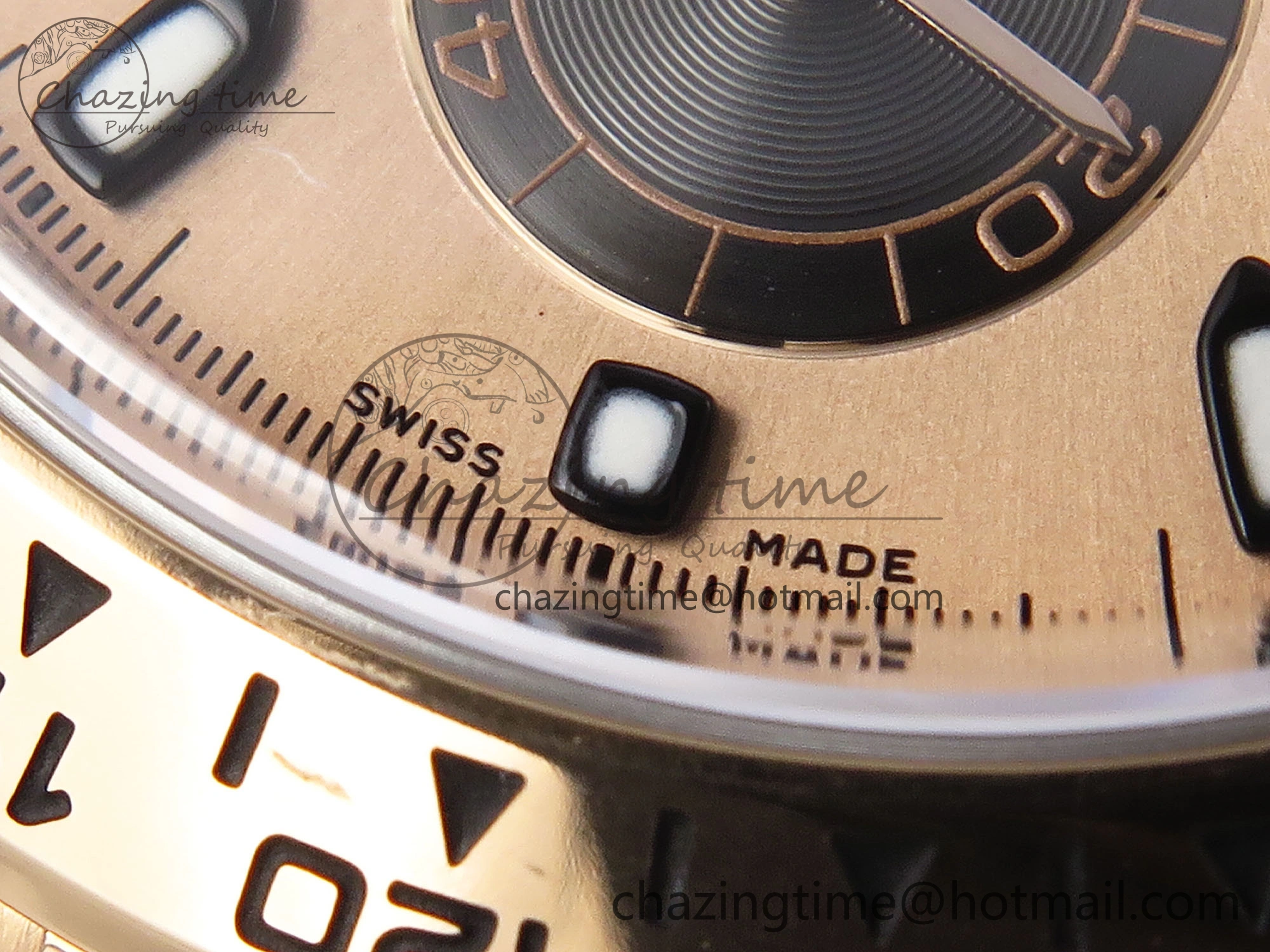 Daytona 116505 Clean 1:1 Best Edition RG Dial Black Markers on RG Bracelet SA4130 V2
