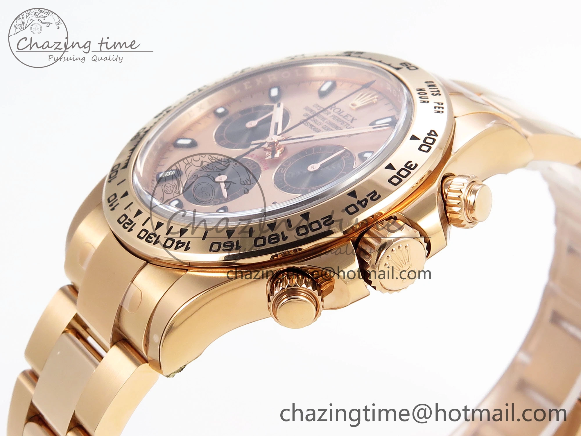 Daytona 116505 Clean 1:1 Best Edition RG Dial Black Markers on RG Bracelet SA4130 V2