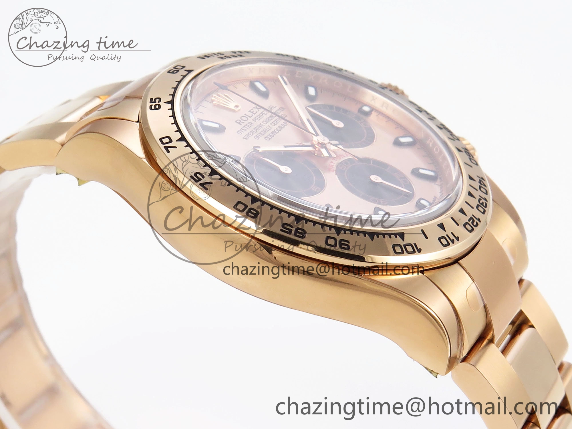 Daytona 116505 Clean 1:1 Best Edition RG Dial Black Markers on RG Bracelet SA4130 V2