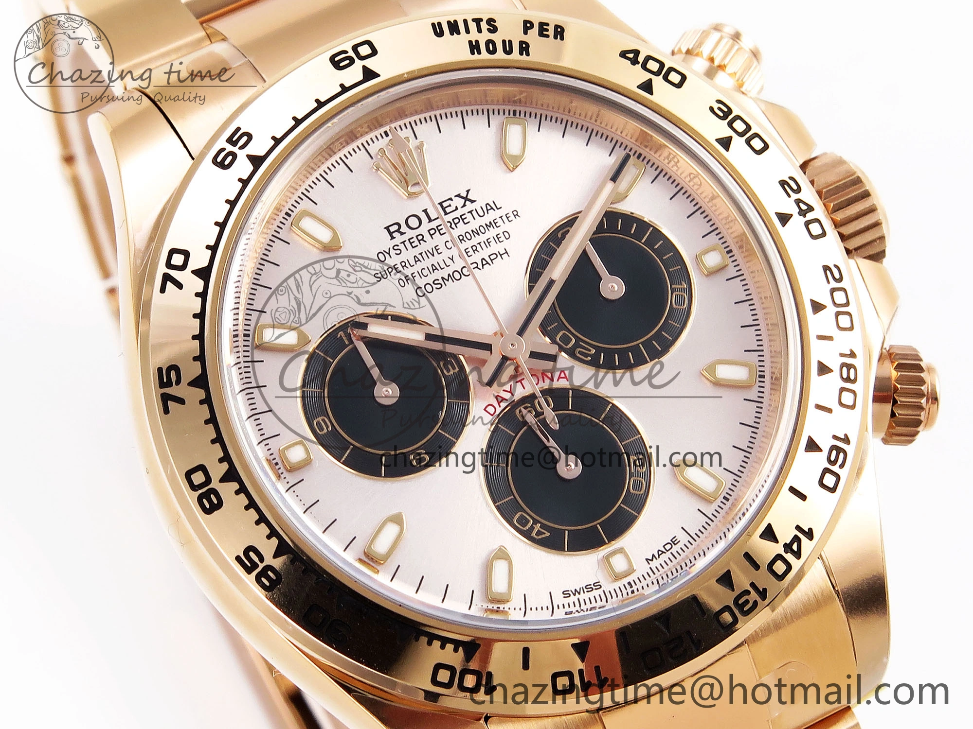 Daytona 116505 Clean 1:1 Best Edition Silver Dial RG Markers on RG Bracelet SA4130 V2