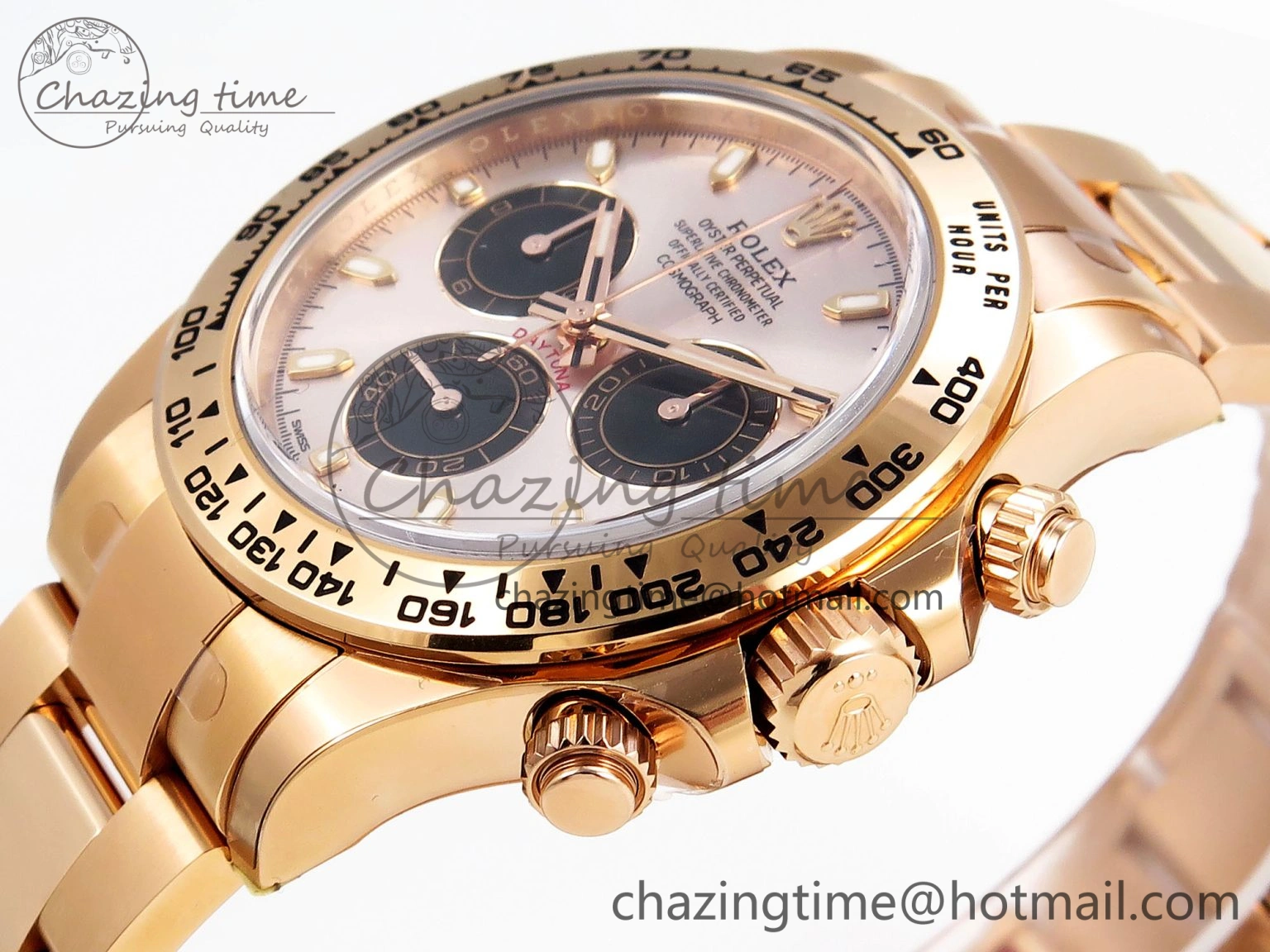 Daytona 116505 Clean 1:1 Best Edition Silver Dial RG Markers on RG Bracelet SA4130 V2