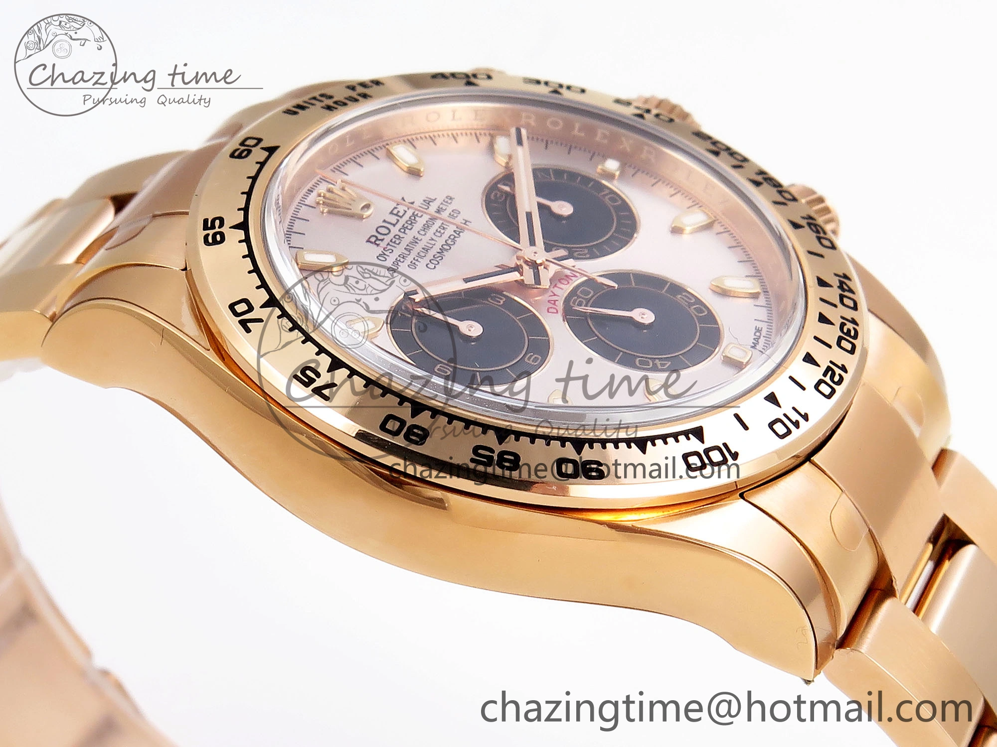 Daytona 116505 Clean 1:1 Best Edition Silver Dial RG Markers on RG Bracelet SA4130 V2
