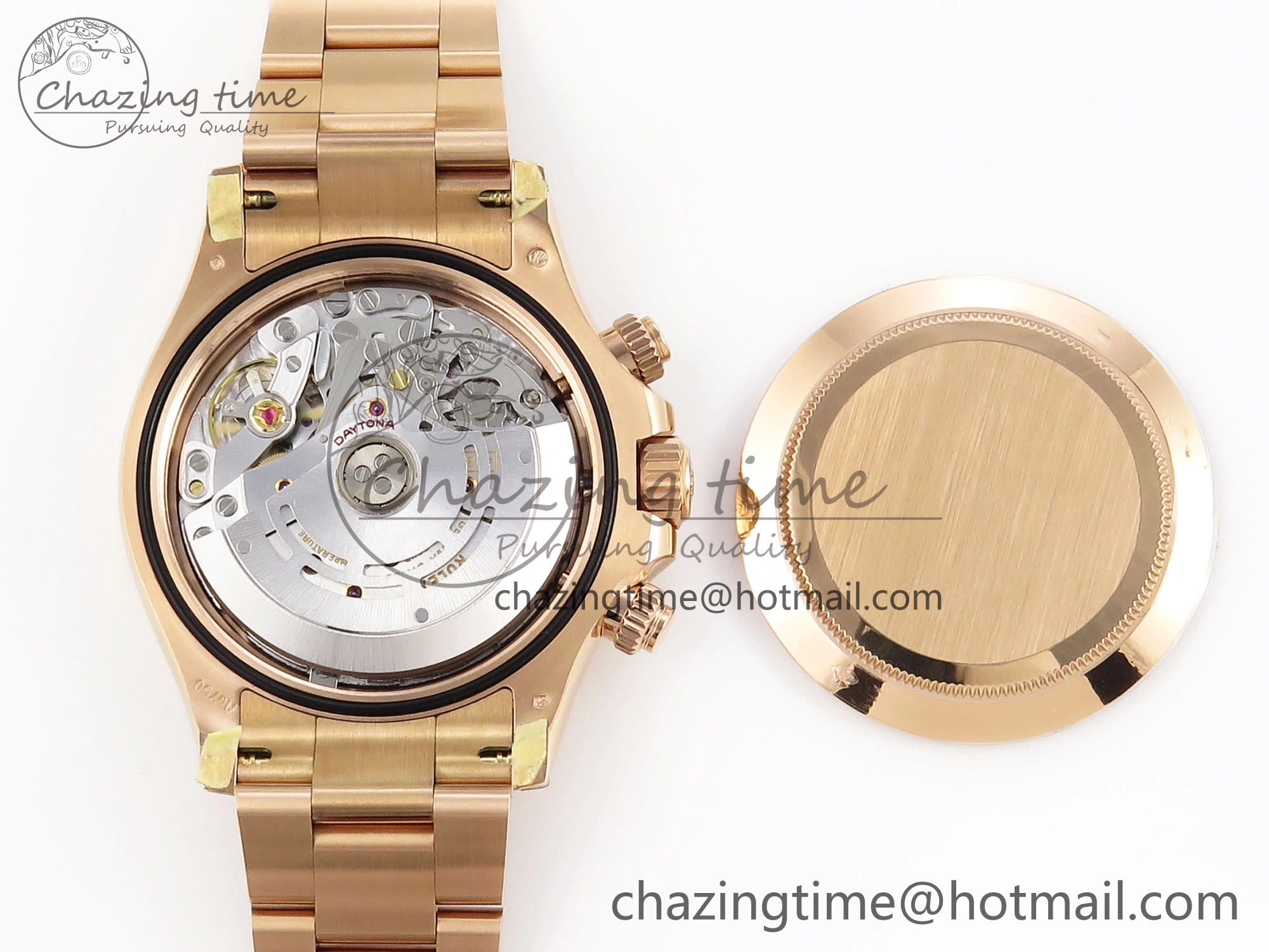 Daytona 116505 Clean 1:1 Best Edition Silver Dial RG Markers on RG Bracelet SA4130 V2
