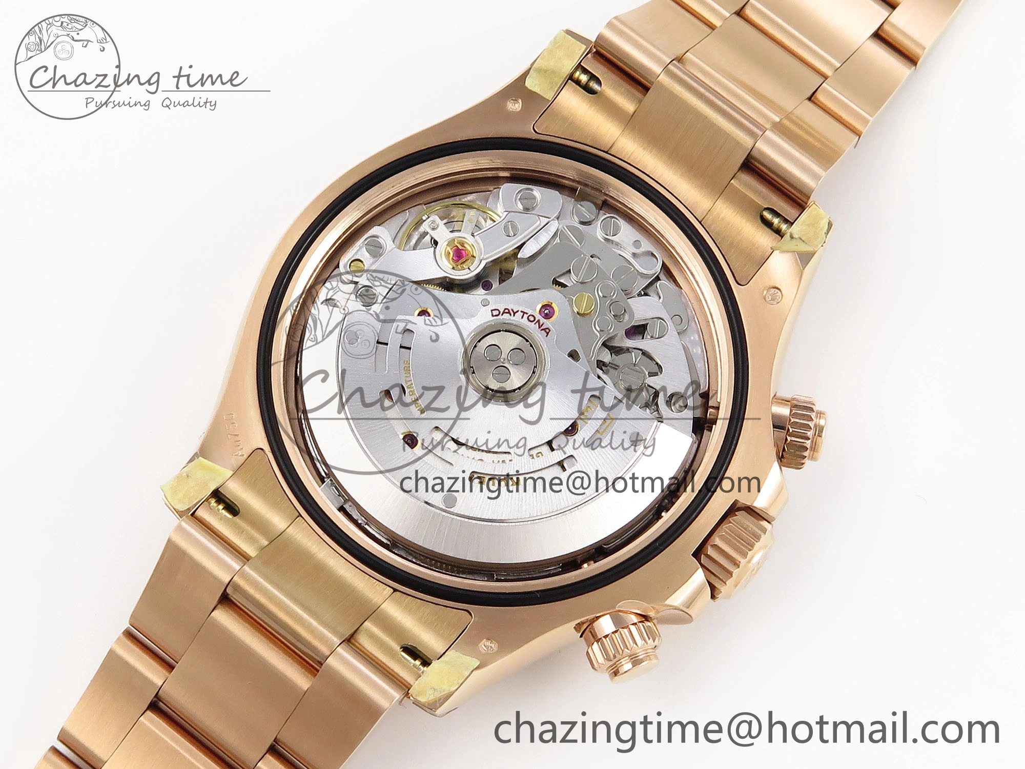 Daytona 116505 Clean 1:1 Best Edition Silver Dial RG Markers on RG Bracelet SA4130 V2