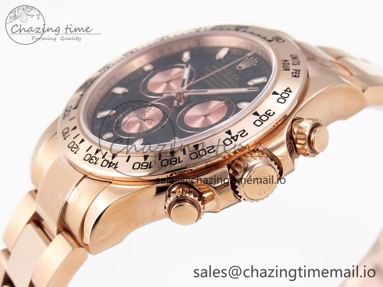 Daytona 116505 KING 1:1 Best Edition Black RG Dial on RG Bracelet SH4130