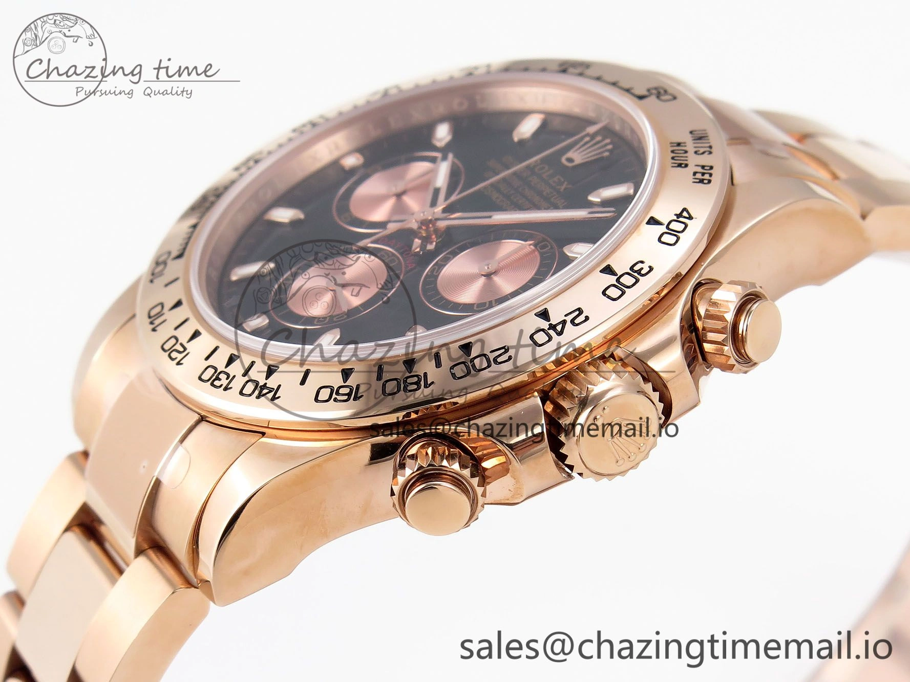 Daytona 116505 KING 1:1 Best Edition Black RG Dial on RG Bracelet SH4130