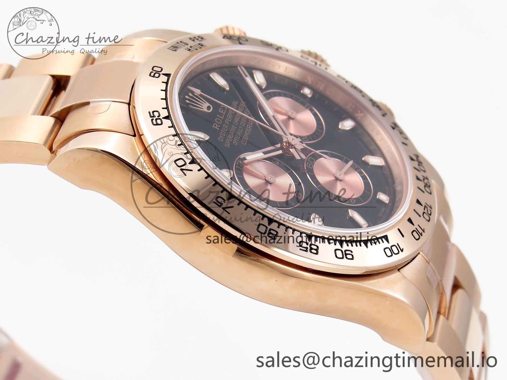 Daytona 116505 KING 1:1 Best Edition Black RG Dial on RG Bracelet SH4130