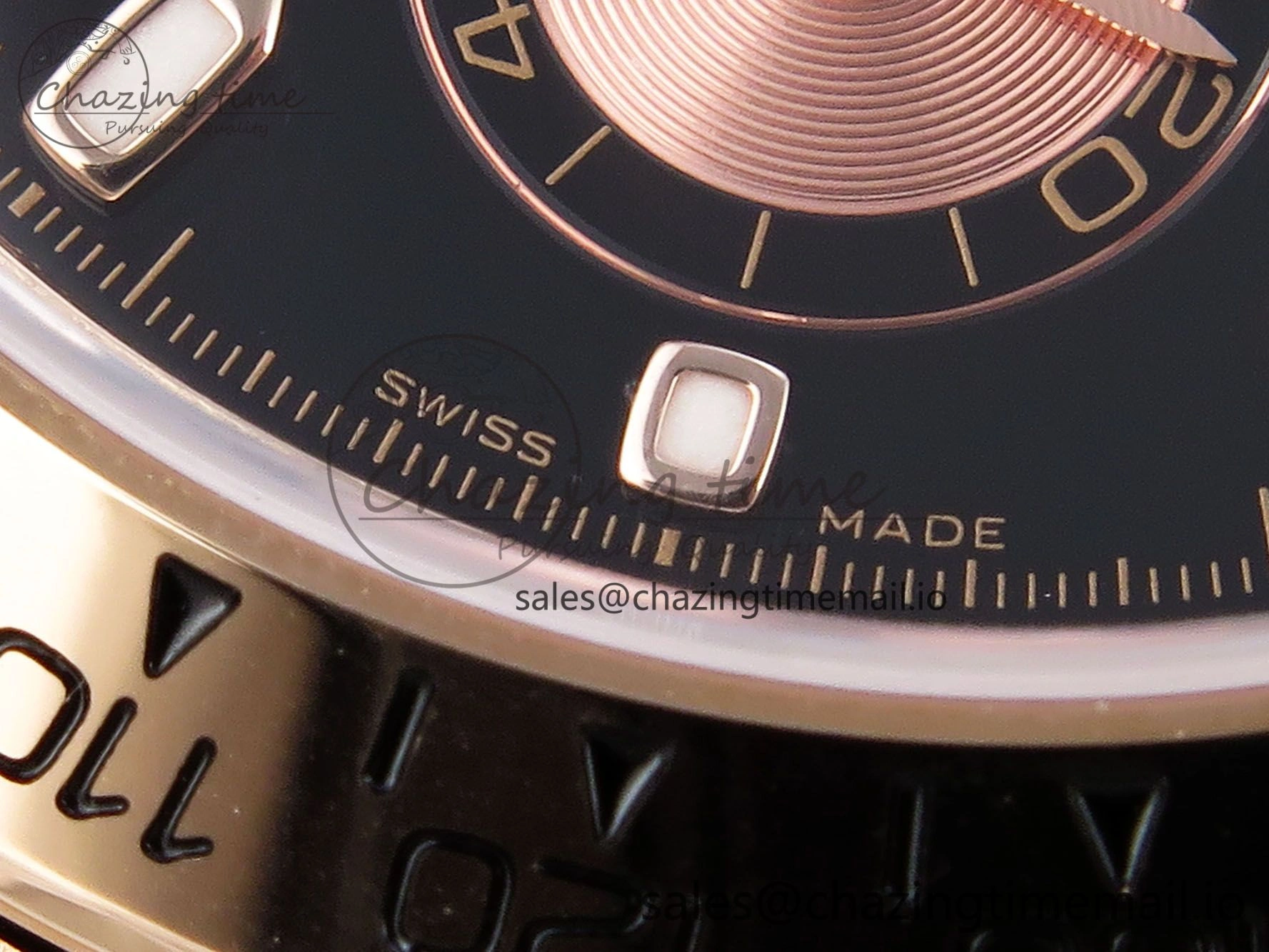 Daytona 116505 KING 1:1 Best Edition Black RG Dial on RG Bracelet SH4130