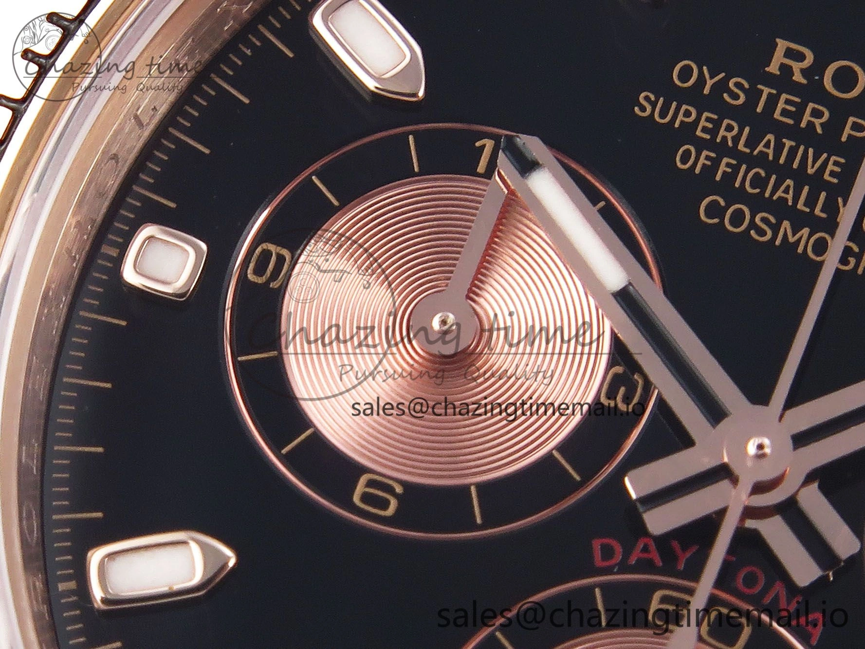 Daytona 116505 KING 1:1 Best Edition Black RG Dial on RG Bracelet SH4130