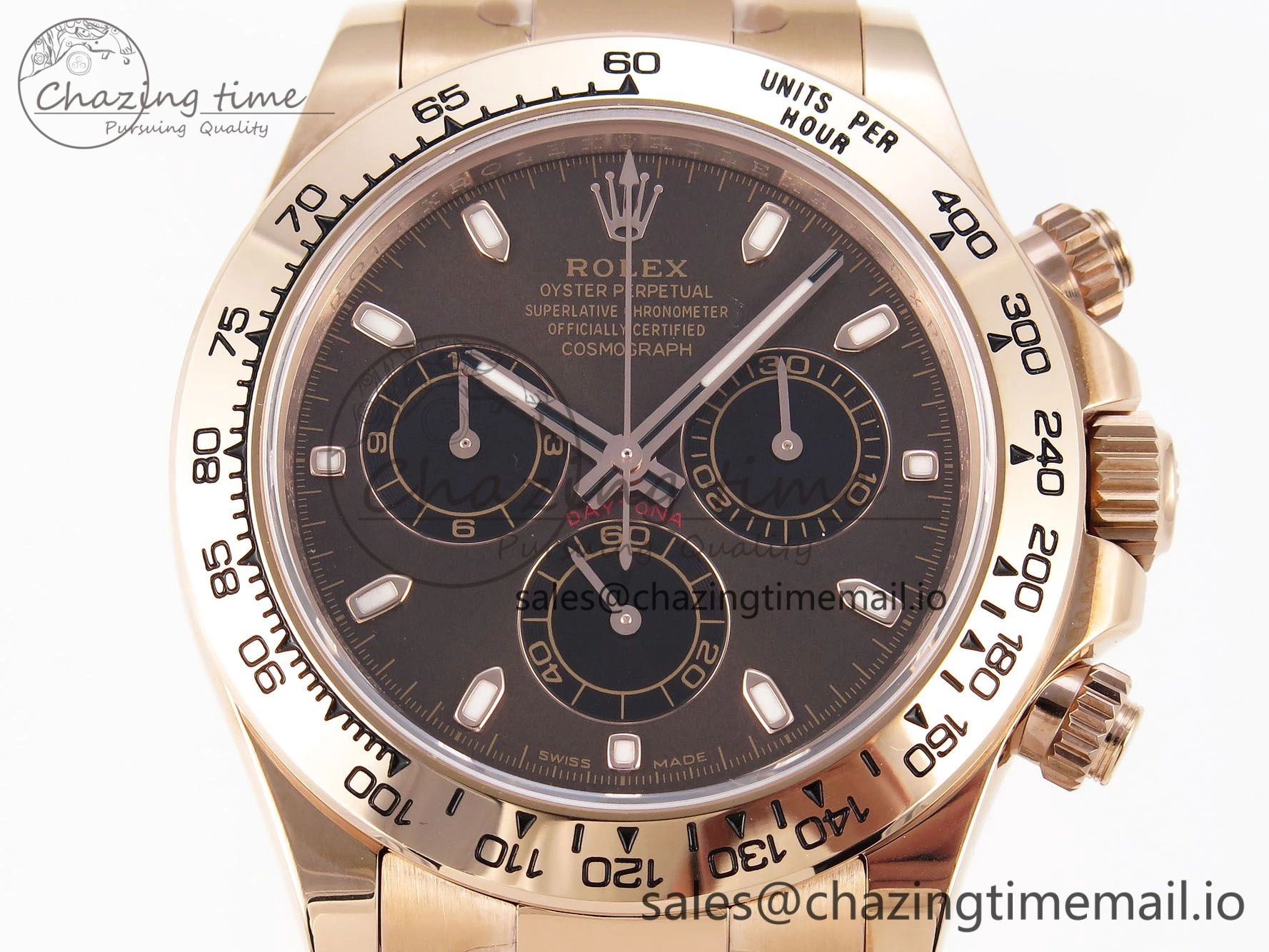 Daytona 116505 KING 1:1 Best Edition Chocolate Dial on RG Bracelet SH4130