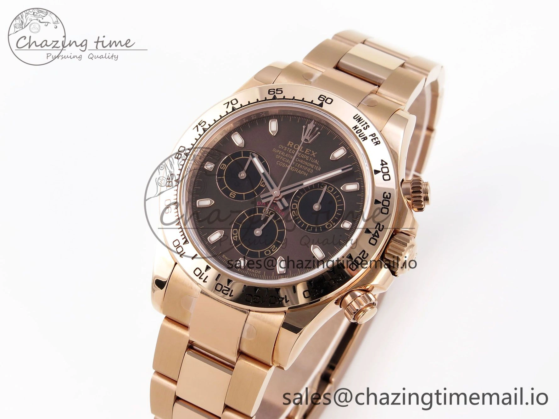 Daytona 116505 KING 1:1 Best Edition Chocolate Dial on RG Bracelet SH4130