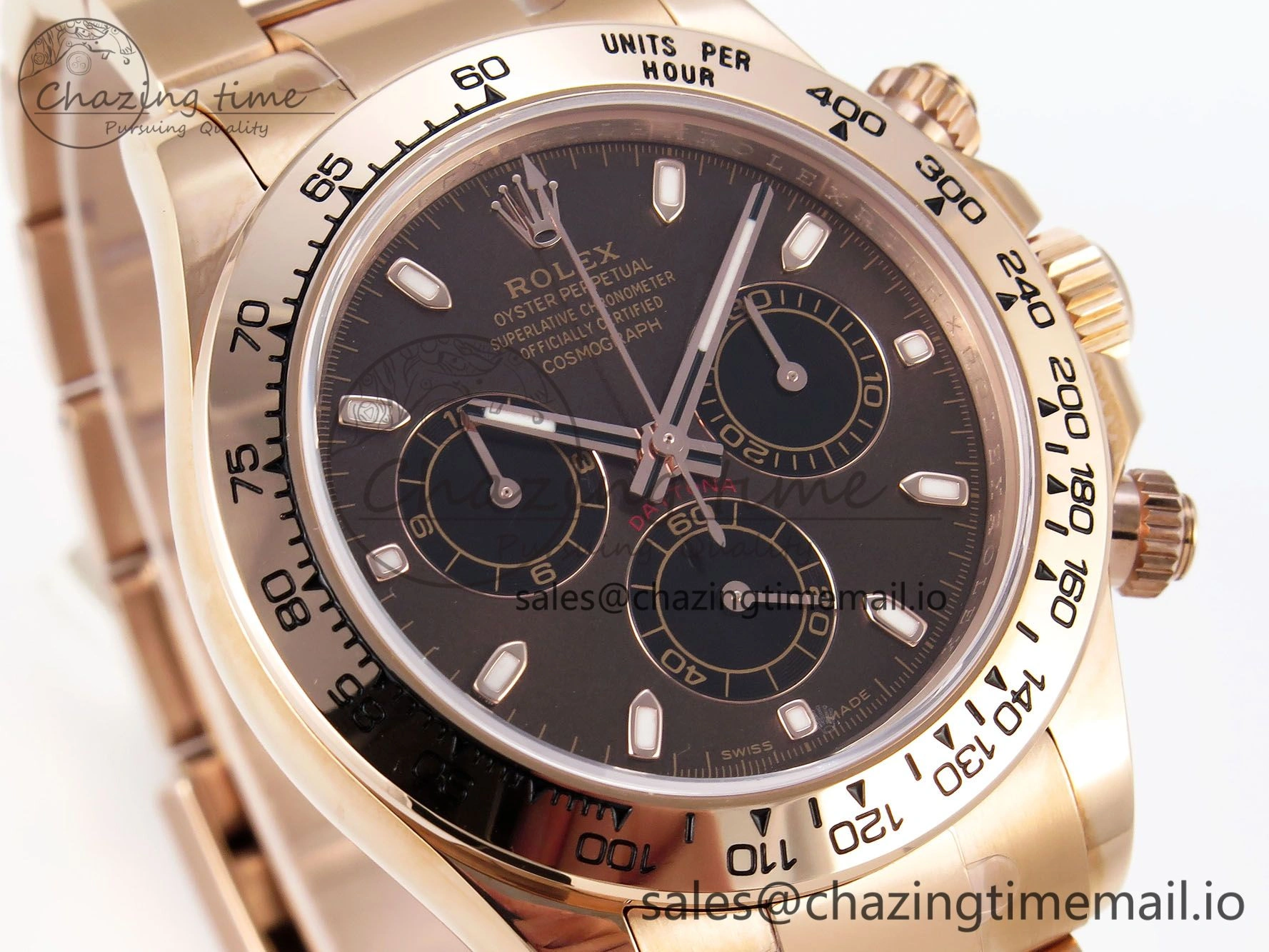 Daytona 116505 KING 1:1 Best Edition Chocolate Dial on RG Bracelet SH4130