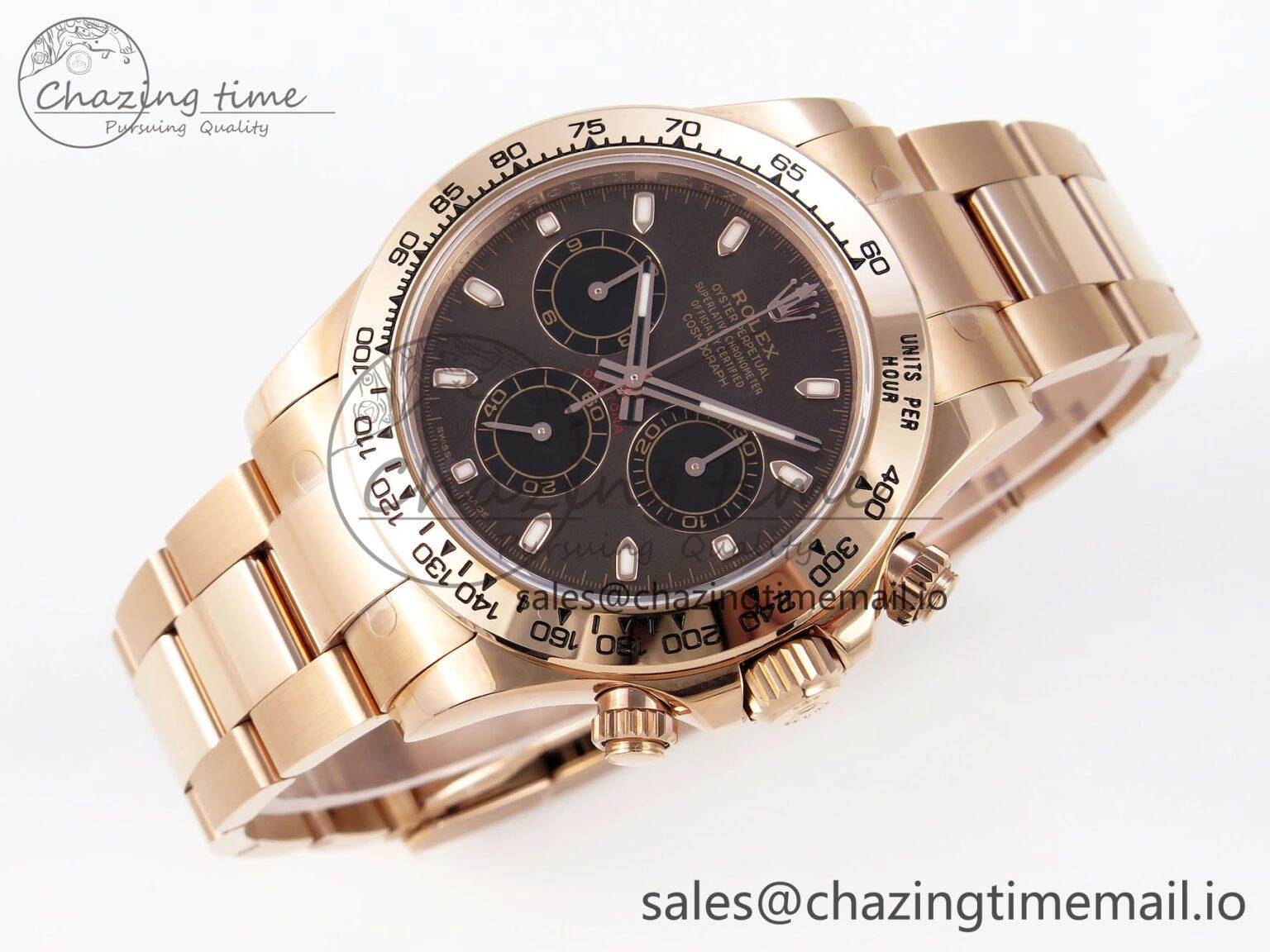 Daytona 116505 KING 1:1 Best Edition Chocolate Dial on RG Bracelet SH4130