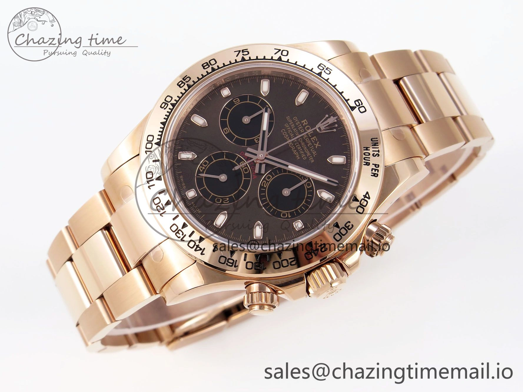 Daytona 116505 KING 1:1 Best Edition Chocolate Dial on RG Bracelet SH4130