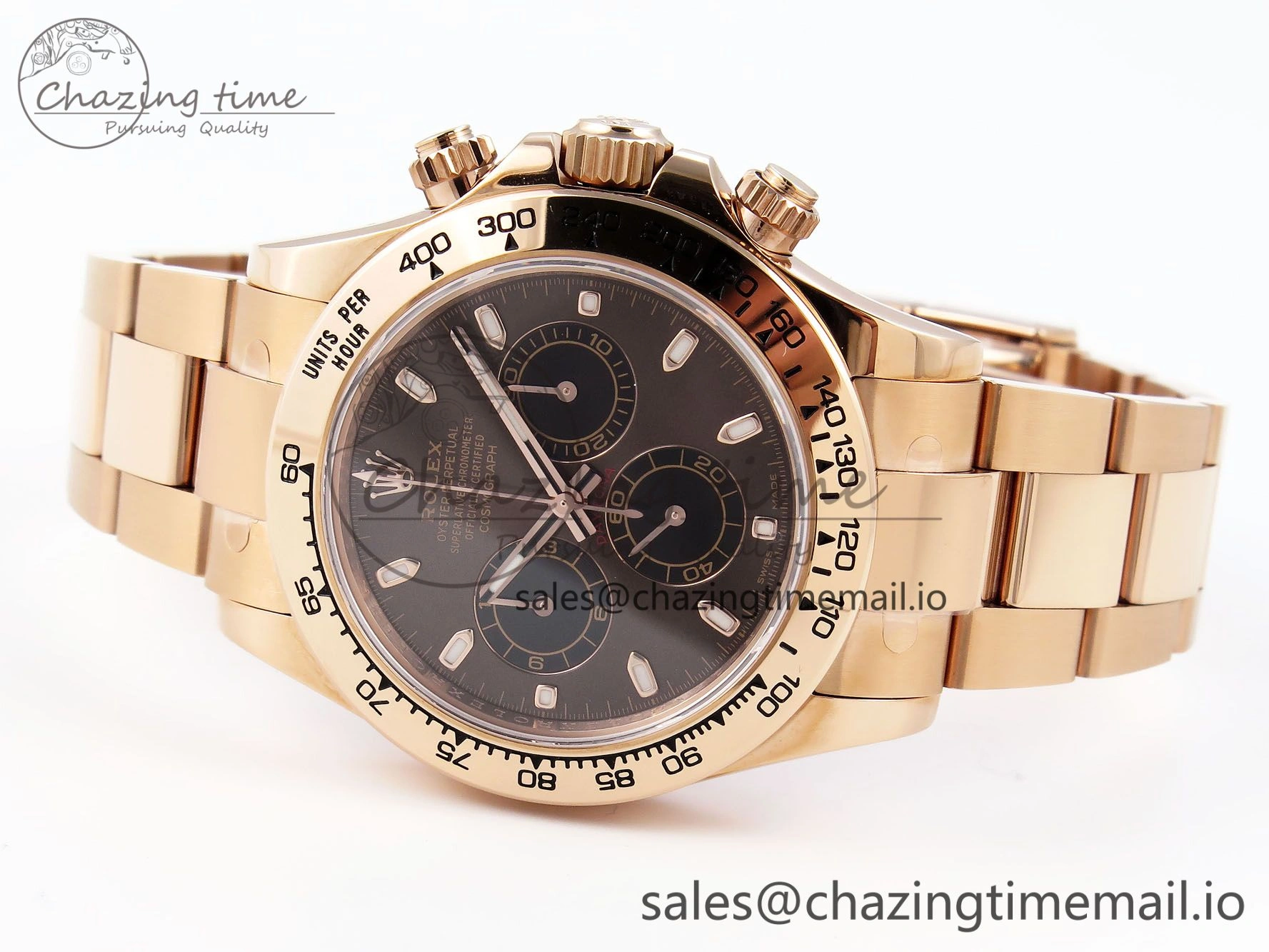 Daytona 116505 KING 1:1 Best Edition Chocolate Dial on RG Bracelet SH4130