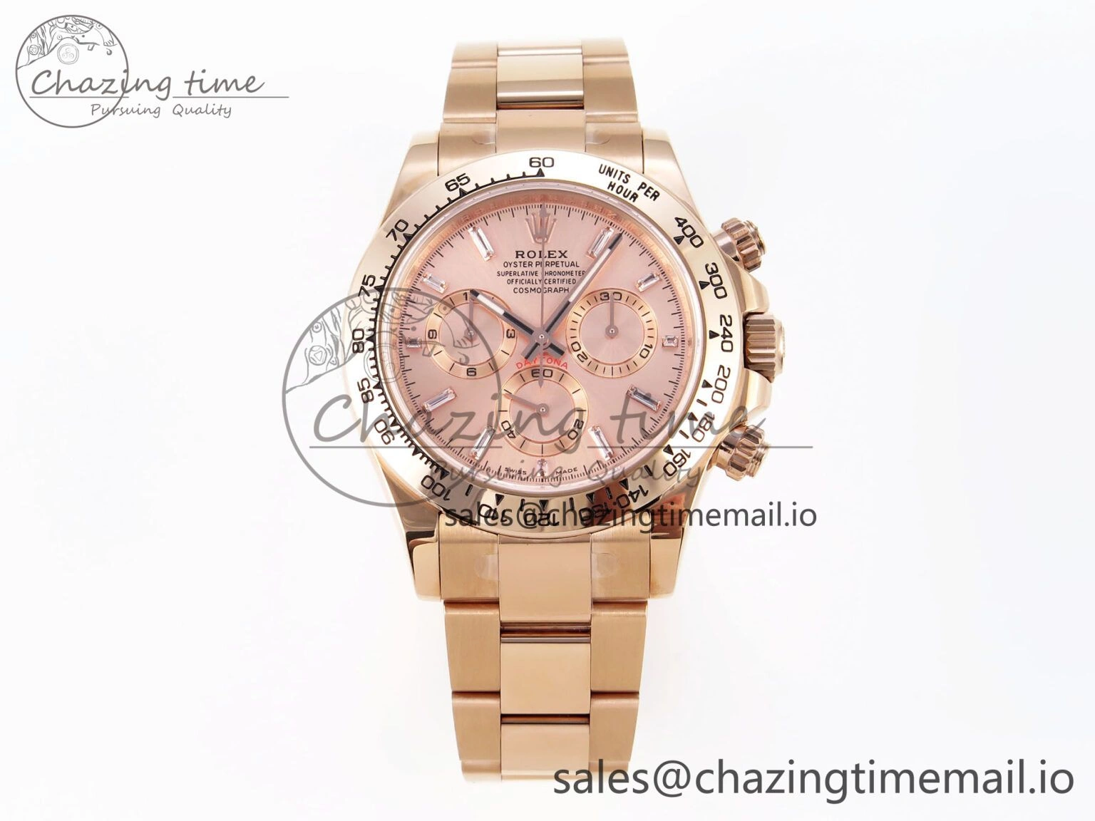 Daytona 116505 KING 1:1 Best Edition RG Crystal Dial on RG Bracelet SH4130