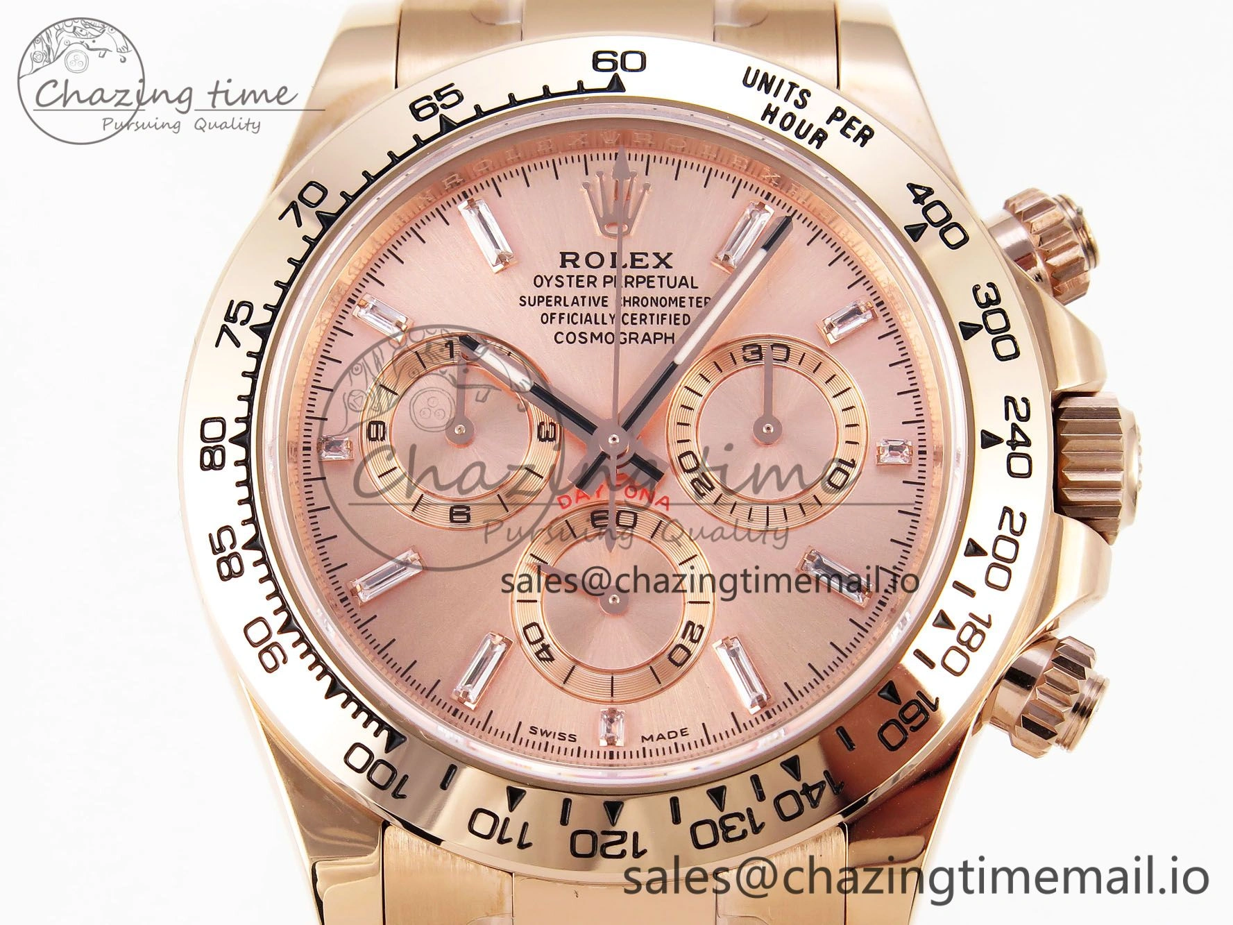 Daytona 116505 KING 1:1 Best Edition RG Crystal Dial on RG Bracelet SH4130