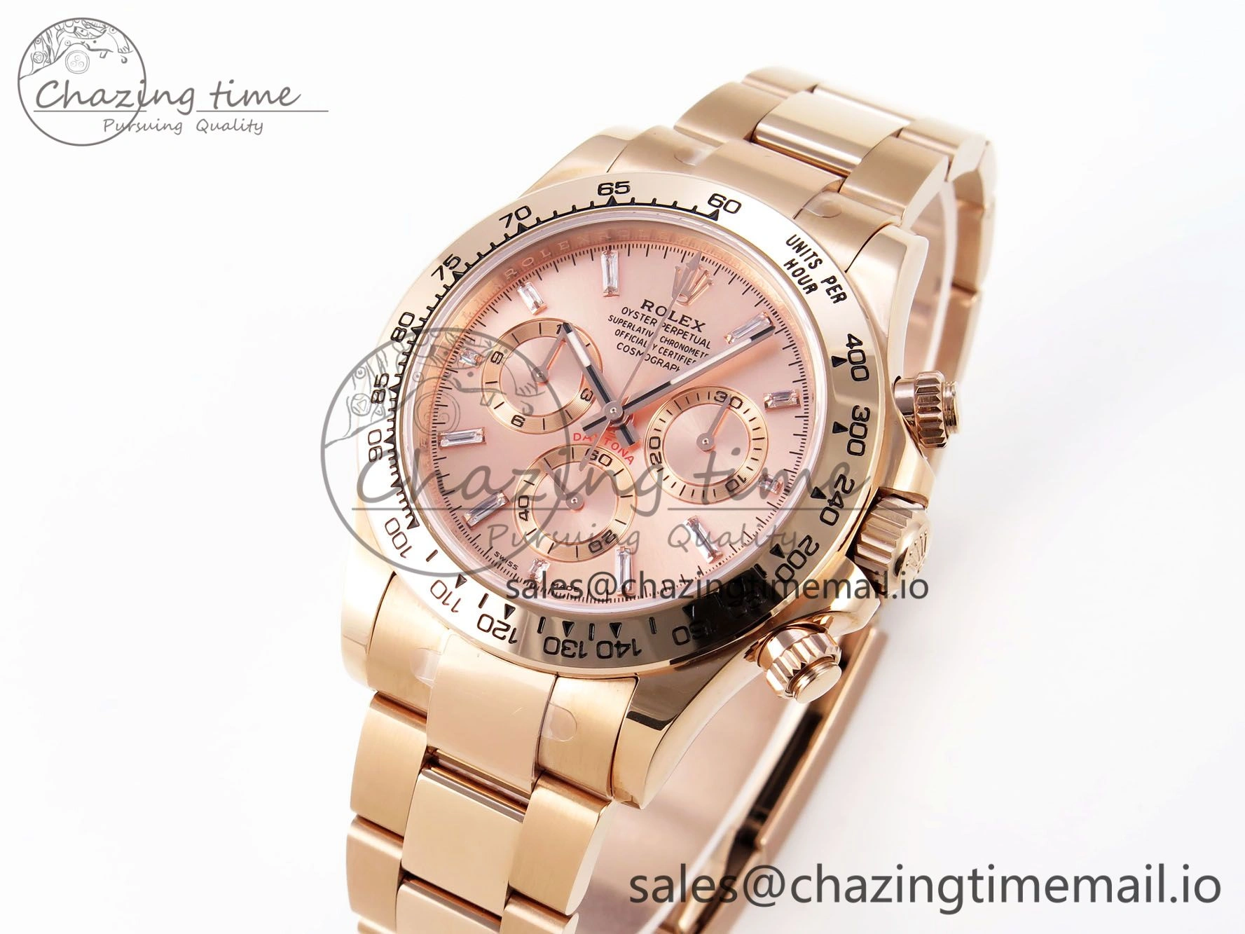 Daytona 116505 KING 1:1 Best Edition RG Crystal Dial on RG Bracelet SH4130