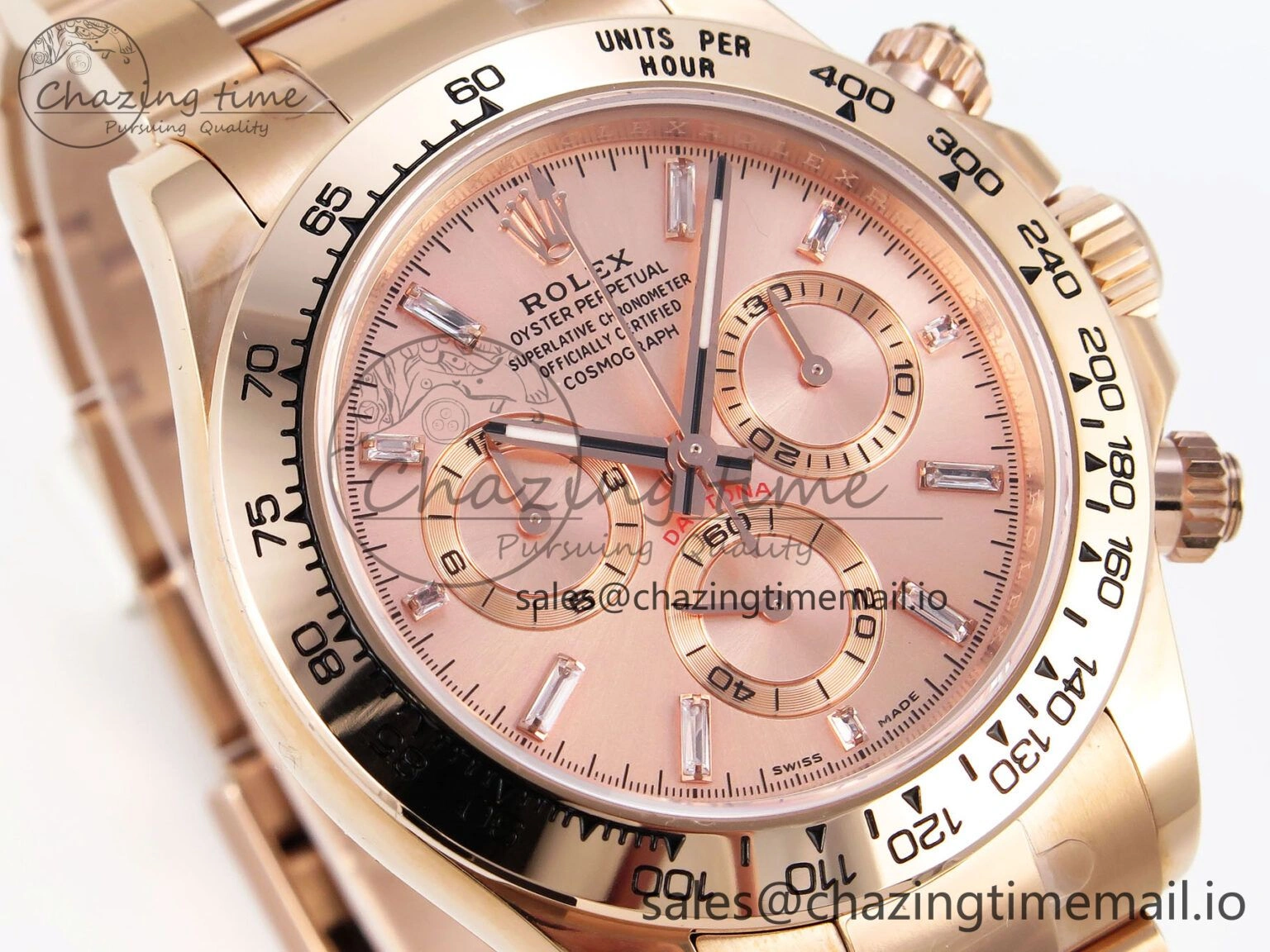 Daytona 116505 KING 1:1 Best Edition RG Crystal Dial on RG Bracelet SH4130