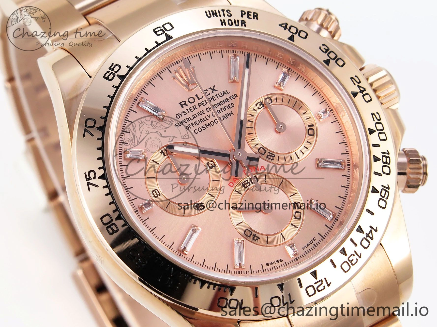 Daytona 116505 KING 1:1 Best Edition RG Crystal Dial on RG Bracelet SH4130