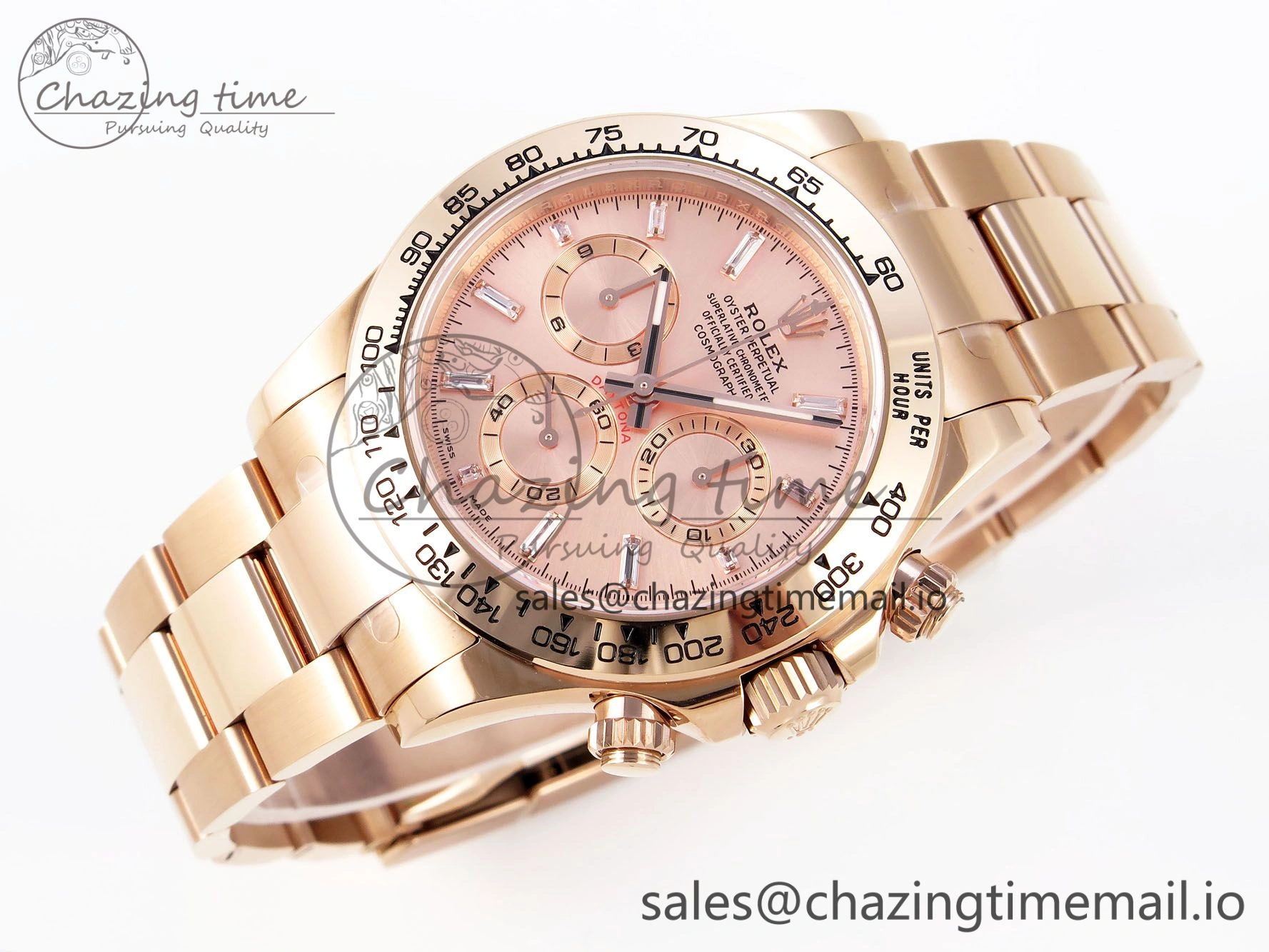 Daytona 116505 KING 1:1 Best Edition RG Crystal Dial on RG Bracelet SH4130
