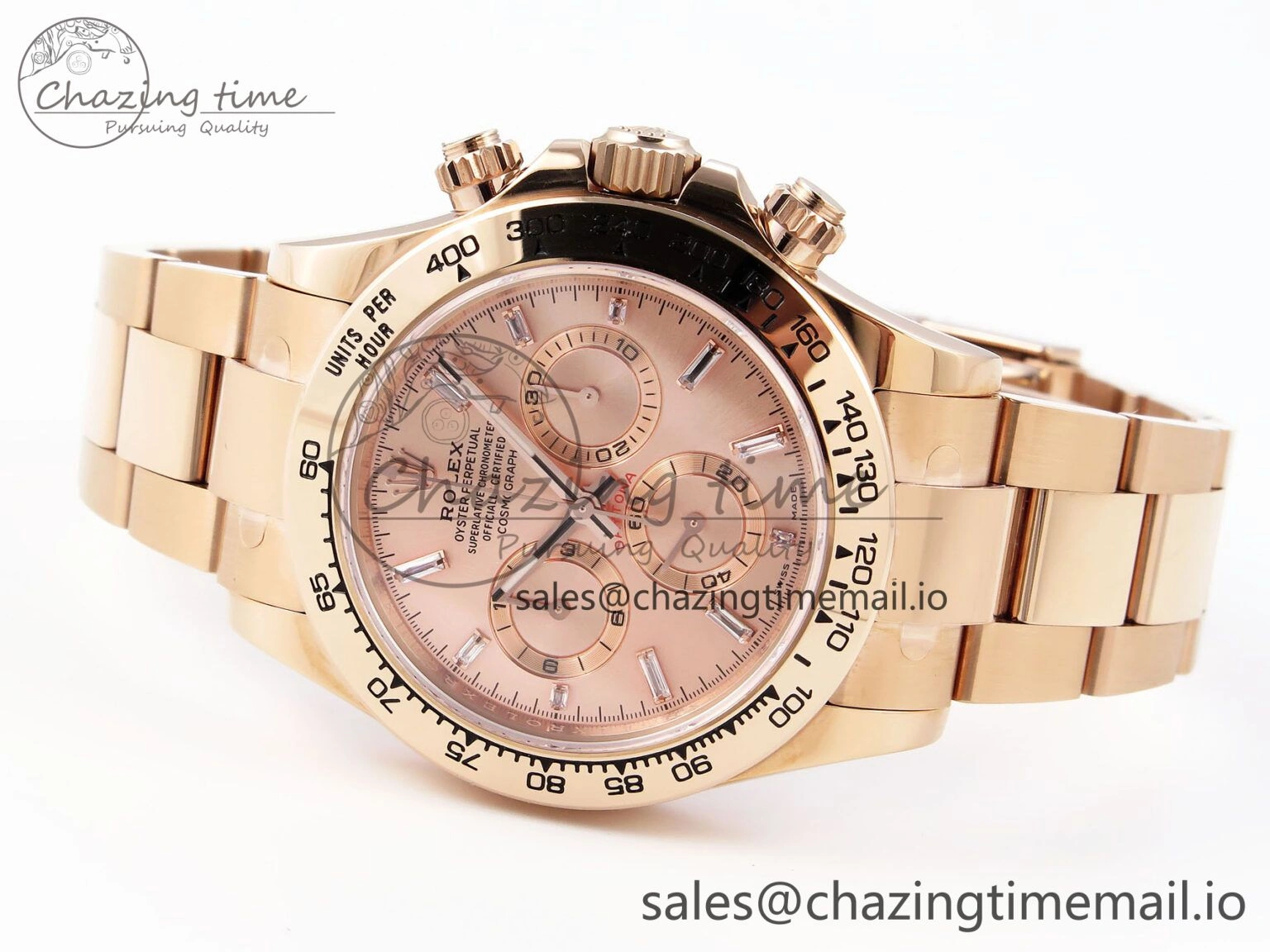 Daytona 116505 KING 1:1 Best Edition RG Crystal Dial on RG Bracelet SH4130