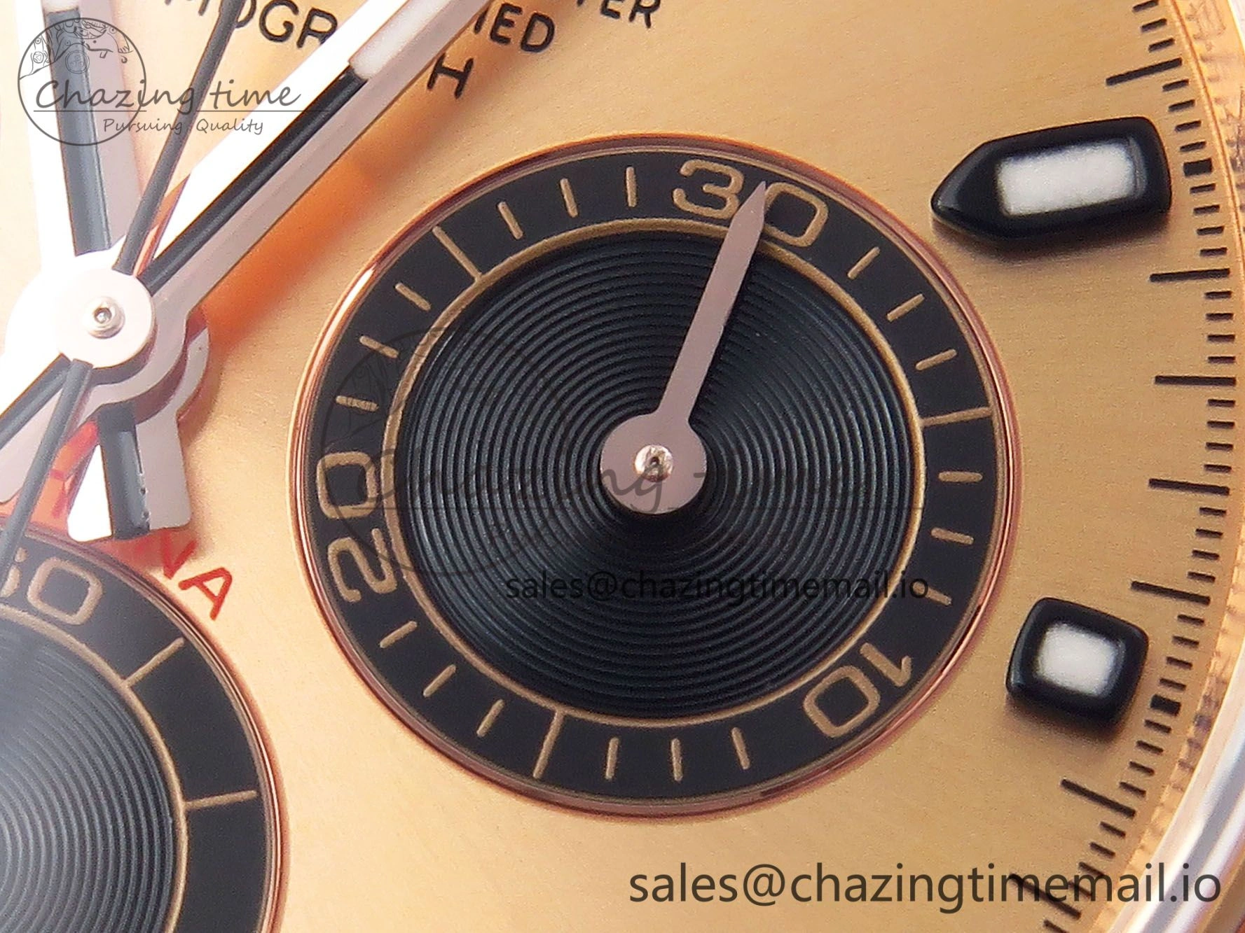 Daytona 116505 KING 1:1 Best Edition RG Black Dial on RG Bracelet SH4130